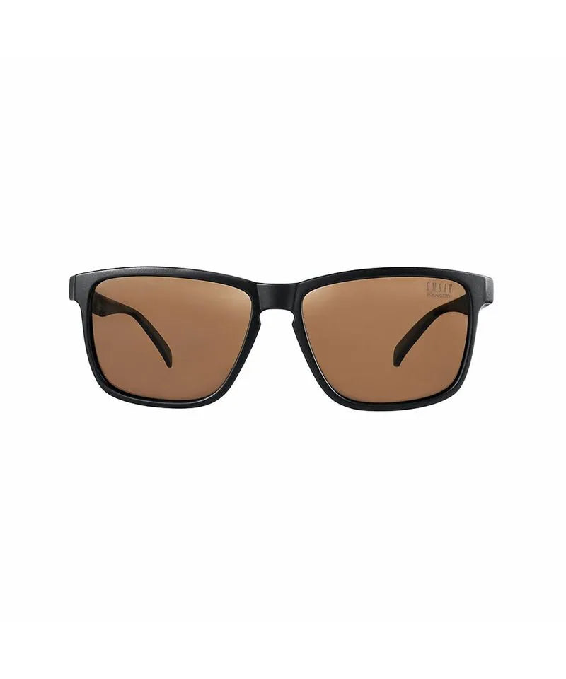 Wave Lens Sharks Sunglasses - Matte Brown Frame & Polarized Lenses for Men - Perfect for Beach, Driving, and Outdoor Sports