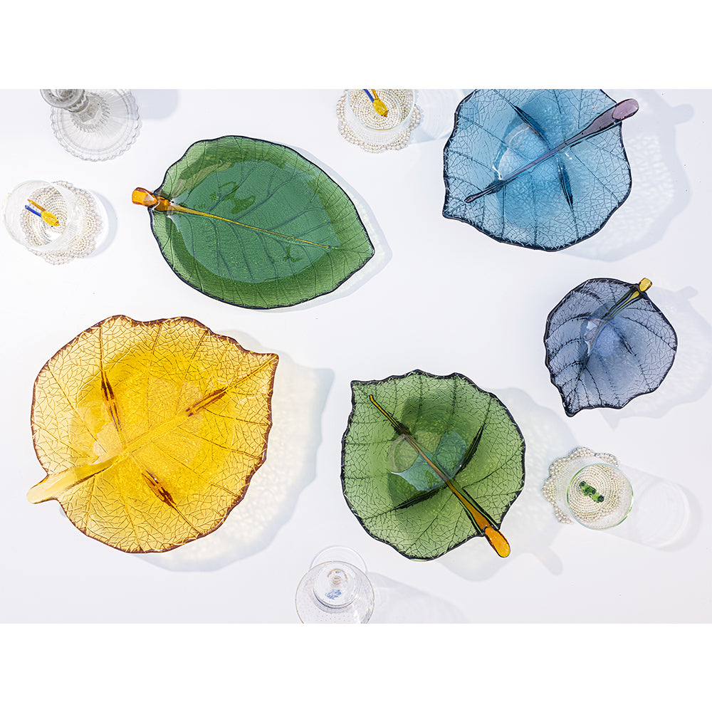 Eco-Friendly Olive Green Butea Glass Dinner Plates - 10.5 Inch Premium Dinnerware Set for Home, Restaurant & Party Use - Elegant Tableware for Daily Meals, Special Occasions & Holiday Gatherings