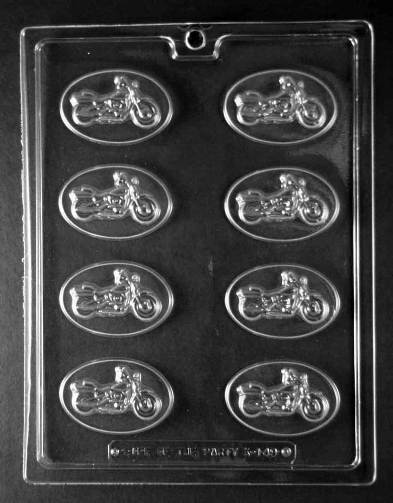 Harley Davidson Motorcycle Chocolate Candy Molds - Mint Chocolate Candy Plaster Molds for Baking, DIY Crafts & Party Decorations