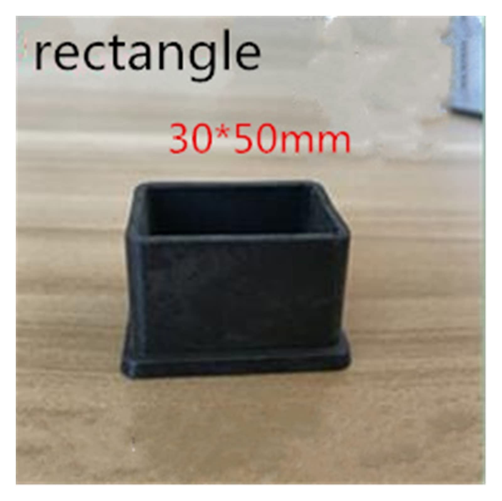 Non-Slip Chair Leg Caps - 4 Pack Square Felt Pads for Furniture Leveling, Table & Chair Feet Protectors, Floor Guards & Pipe Covers - Perfect for Hardwood Floors, Tile & Laminate Protection