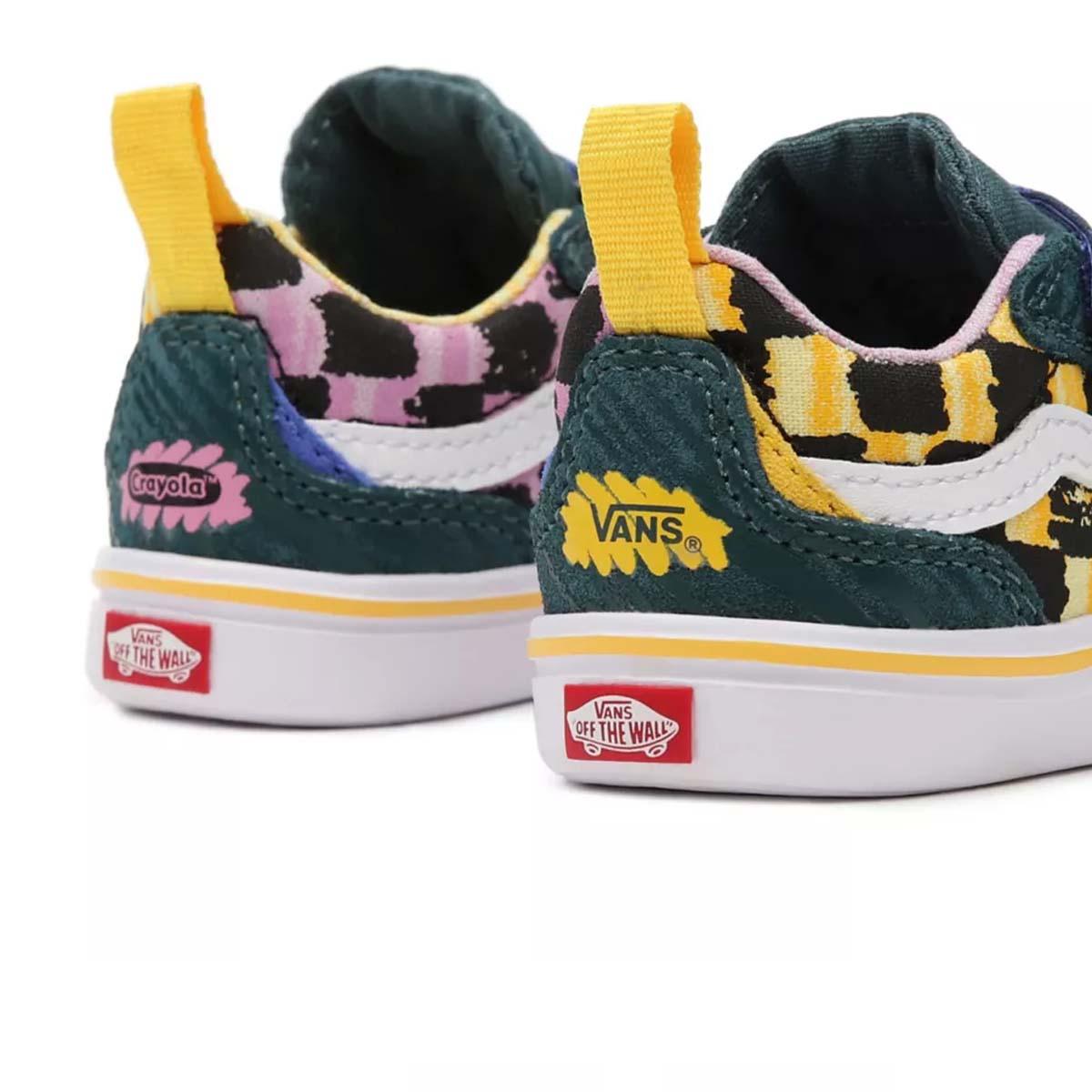 Crayola Toddler Comfycush New Skool Vans Shoes - Comfortable & Stylish Sneakers for Kids - Perfect for School, Playground & Daily Wear