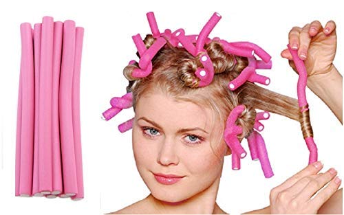 SIYAA Hair Rollers & Curlers Set of 10 - Professional Hair Styling Tools for Women & Girls - Perfect for Creating Beach Waves, Curls & Volume at Home or Salon