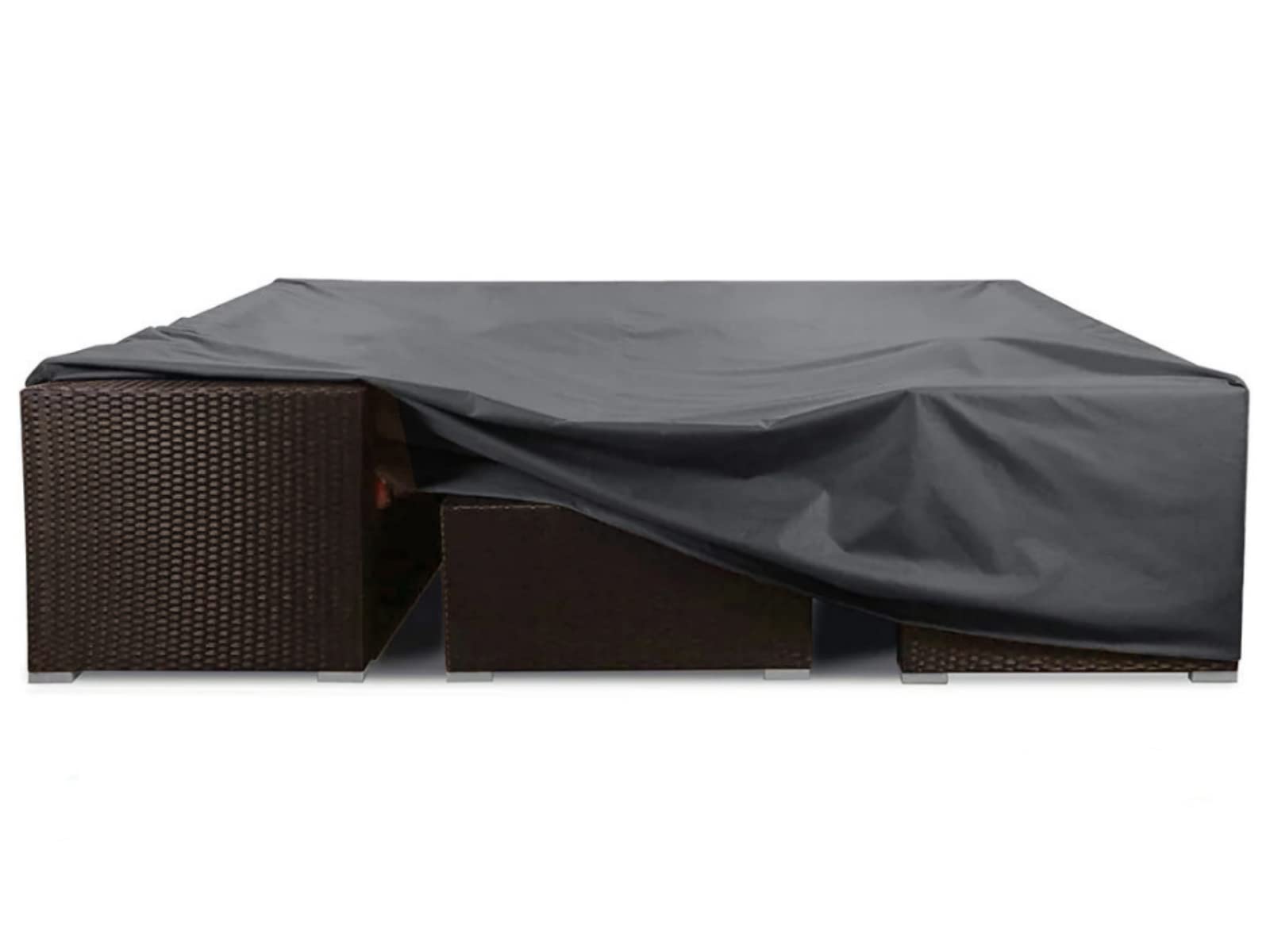 YoungBee Waterproof Patio Furniture Covers - 420D Oxford Fabric, Windproof & Tear-Resistant for Rectangular/Square Outdoor Tables (110