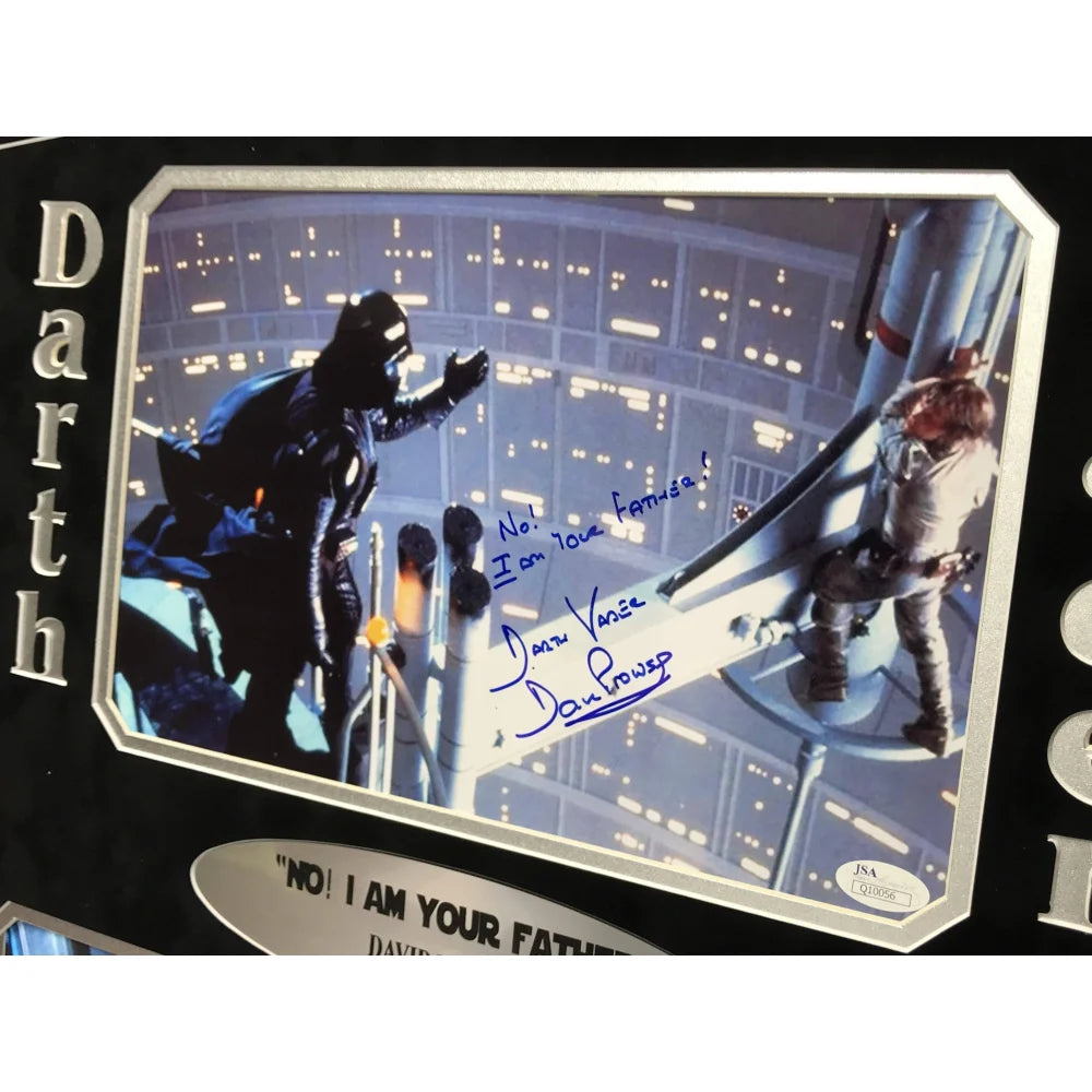 David Prowse Signed Darth Vader Photo - Framed 8x10 Autograph with JSA COA - Star Wars Collectible for Display in Home Theater or Man Cave