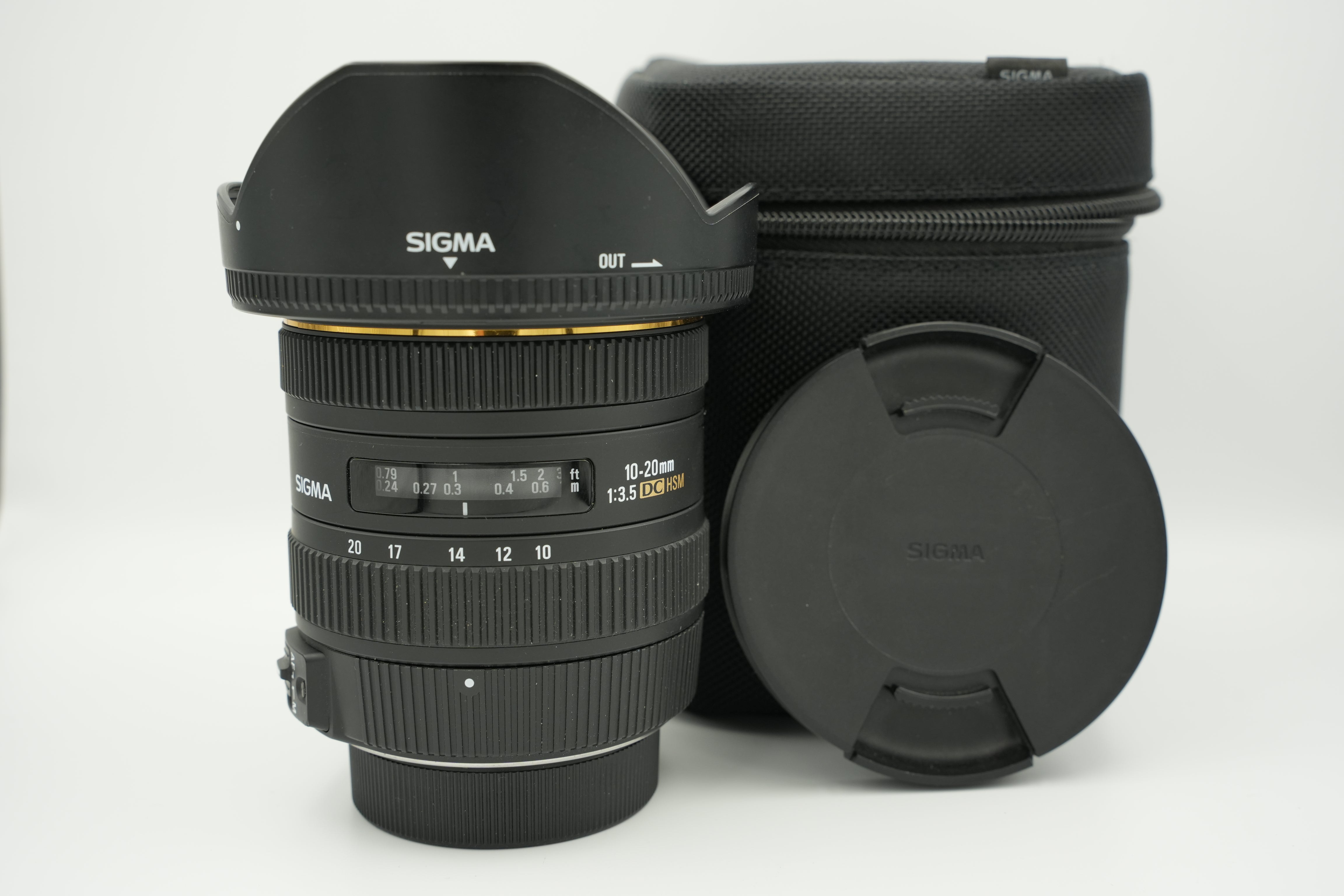 Used Sigma 10-20mm f/3.5 EX DC HSM Wide Angle Lens for Nikon DSLR Cameras - Perfect for Landscape, Architecture & Interior Photography