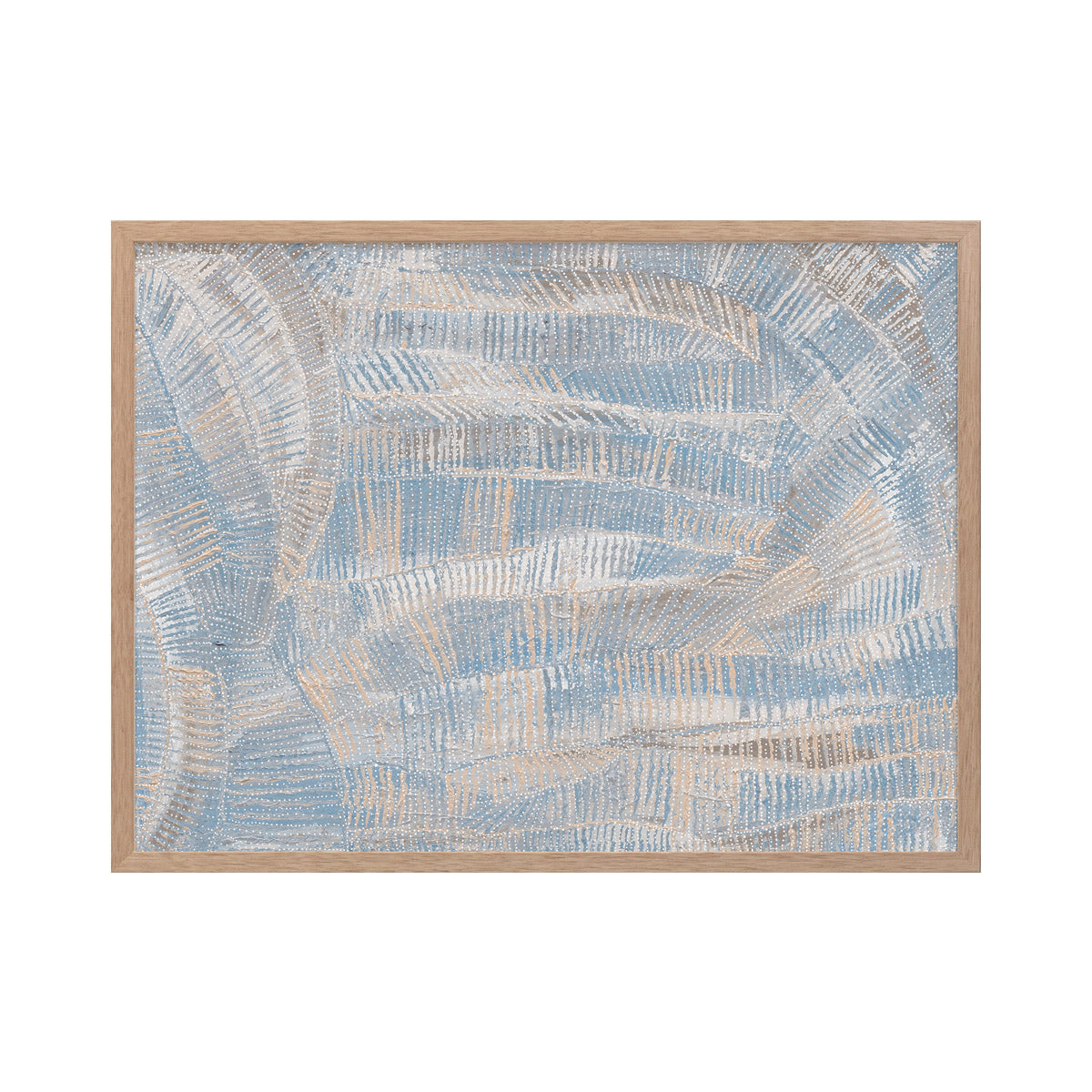 Dhala Bu Nya Light Blue Landscape Art Print - Premium Canvas Wall Decor for Living Room, Bedroom & Office - Modern Nature Scenery Painting for Home Decoration