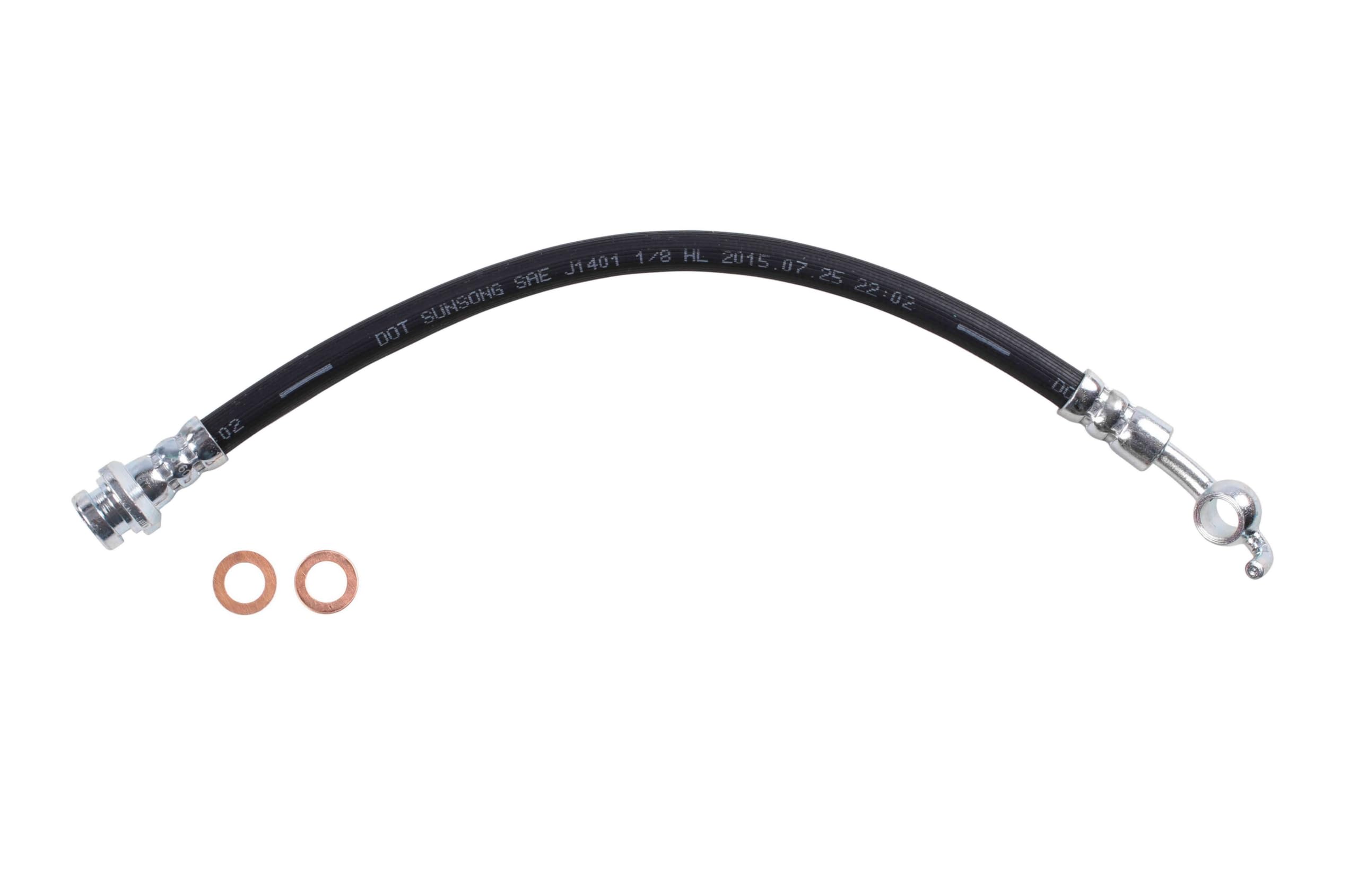 Sunsong 2204915 Brake Hydraulic Hose - High Performance Replacement for Smooth Braking | Perfect for Trucks, SUVs, and Off-Road Vehicles