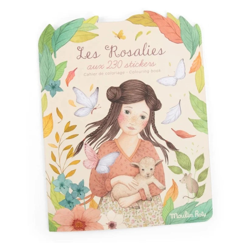 Les Rosalies Coloring Book for Adults - 230 Stickers Included | Stress Relief & Creativity | Perfect for Relaxation, Art Therapy & Gift Giving
