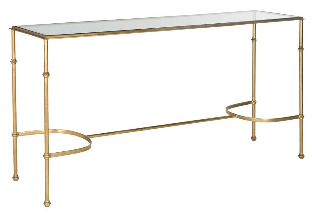 Safavieh Lucille Gold Console Table - Elegant Entryway Table with Gold Finish, Perfect for Hallway, Living Room & Foyer Decor