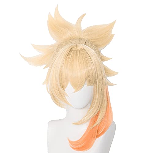 Yoimiya Cosplay Wig - Heat Resistant Synthetic Hair for Genshin Impact Anime Game Costume | Perfect for Halloween, Cosplay Events & Themed Parties