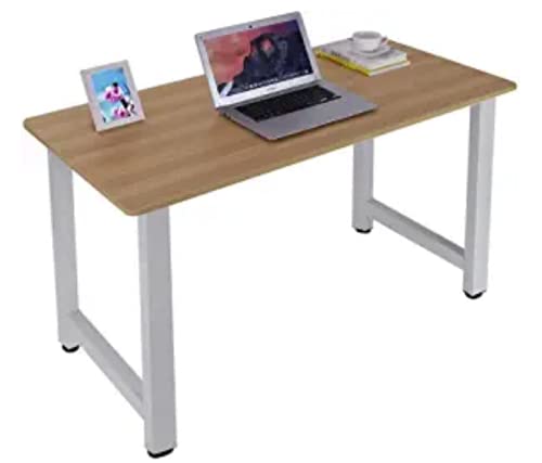 Modern Style Computer Desk - Ergonomic Home Office Desk for Work & Study, Compact Writing Desk with Storage Shelf, Perfect for Small Spaces & Remote Work