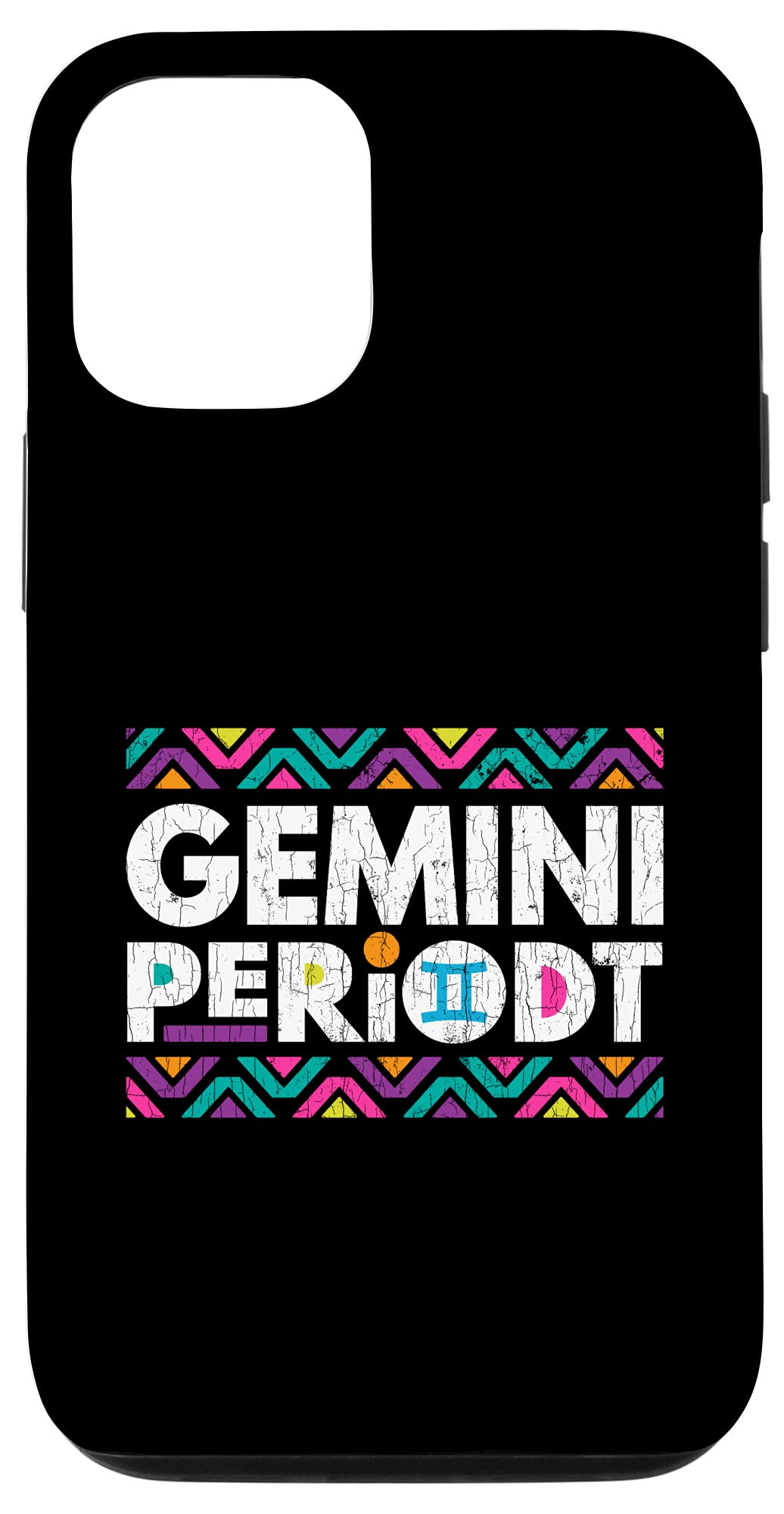 Funny Gemini Zodiac Sign iPhone 12/12 Pro Case - Trendy Graphic Phone Cover for Astrology Lovers | Perfect Gift for Birthday, Horoscope Fans & iPhone Users (Use for Daily Protection & Style Statement)