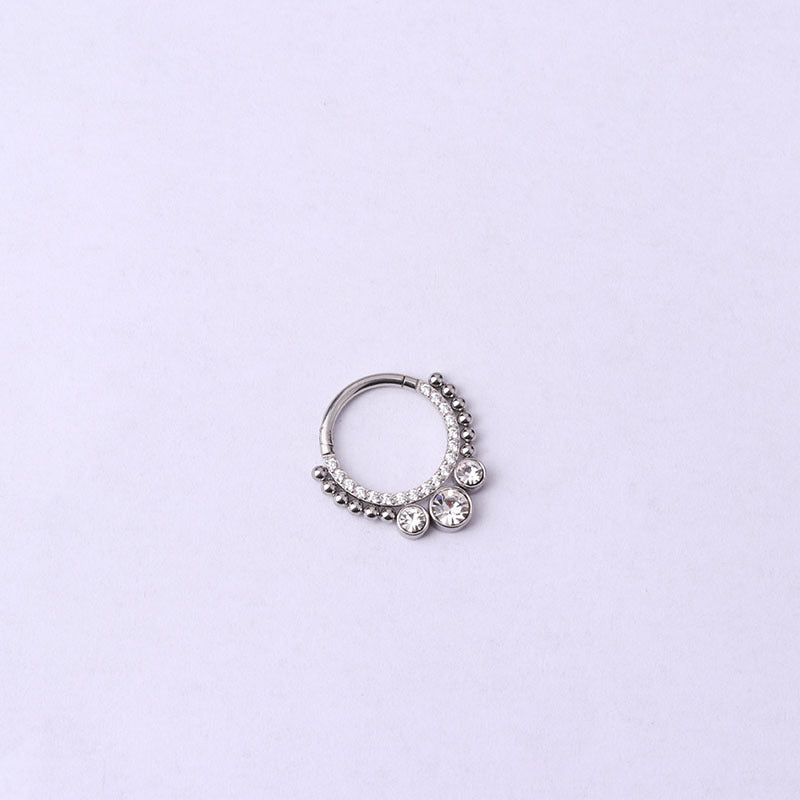 16G Surgical Steel Nose Hoop Ring - Silver Septum Piercing Jewelry for Women & Men | Perfect for Everyday Wear, Parties & Alternative Fashion