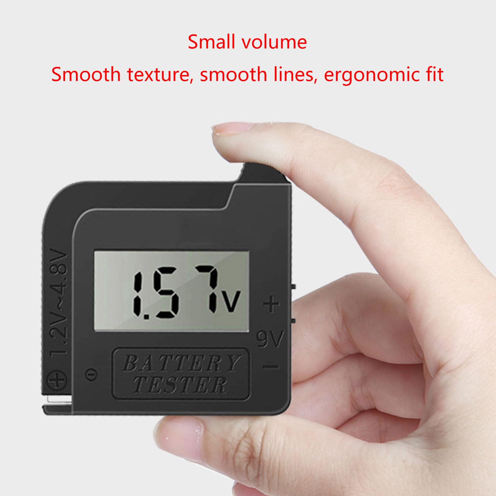 Battery Tester for Button & 9V/1.5V Batteries - Portable Battery Checker for Home, Office & Travel Use