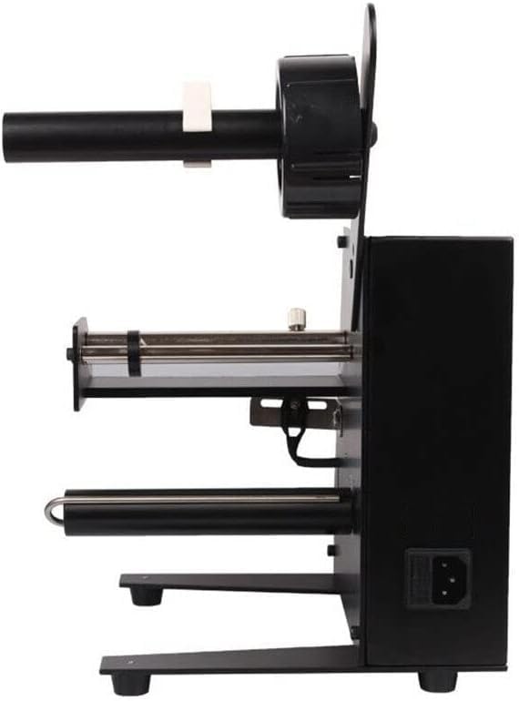 Electric Label Dispenser Machine 110V - Adjustable Speed, Auto Counting (0-999999), 4-140mm Label Width - Perfect for Warehouse, Retail & Shipping Labeling