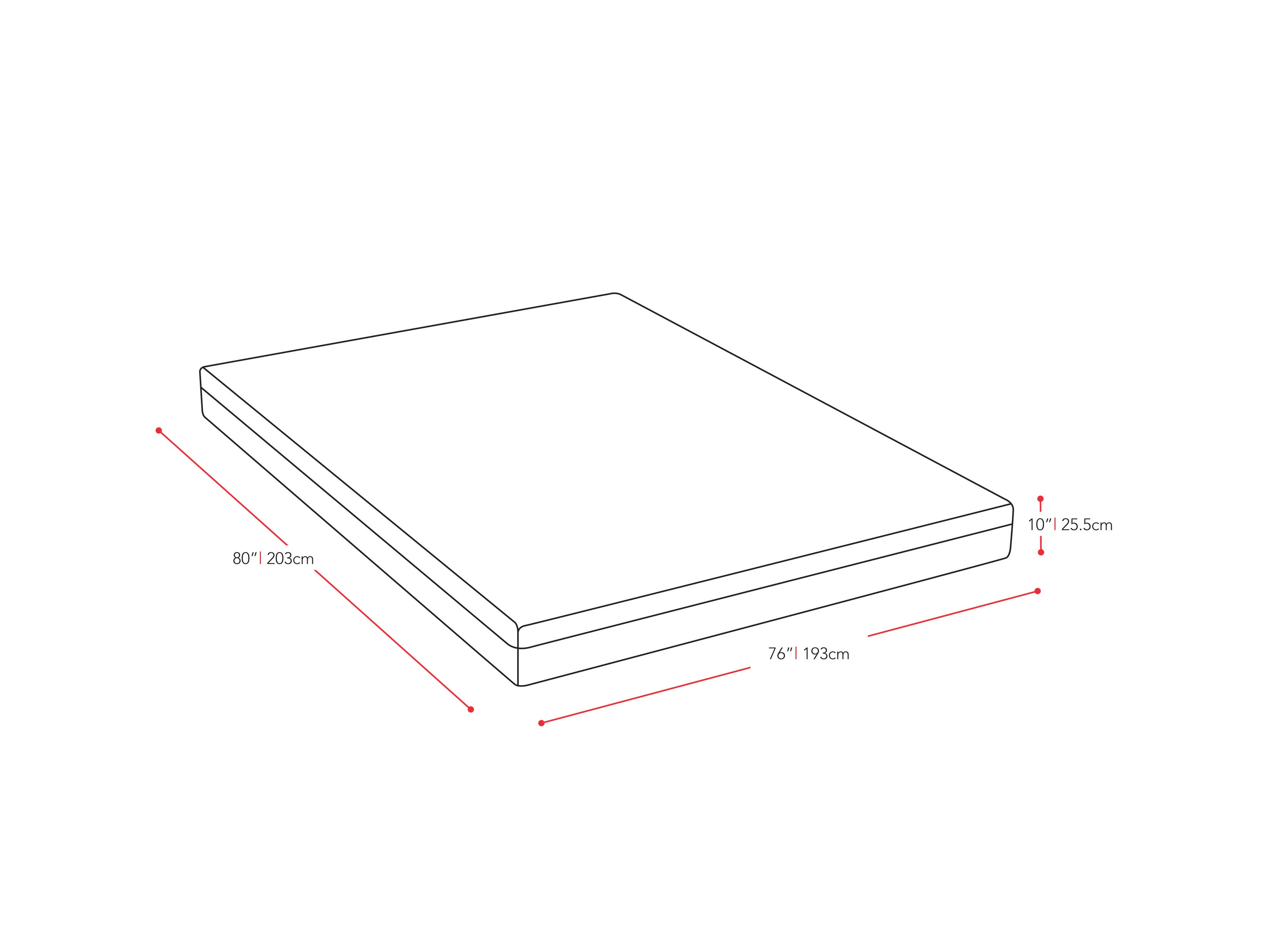 10 Inch King Size Memory Foam Mattress - Premium Comfort & Pressure Relief for Back, Side & Stomach Sleepers - Perfect for Bedroom, Guest Room & Dorm Use