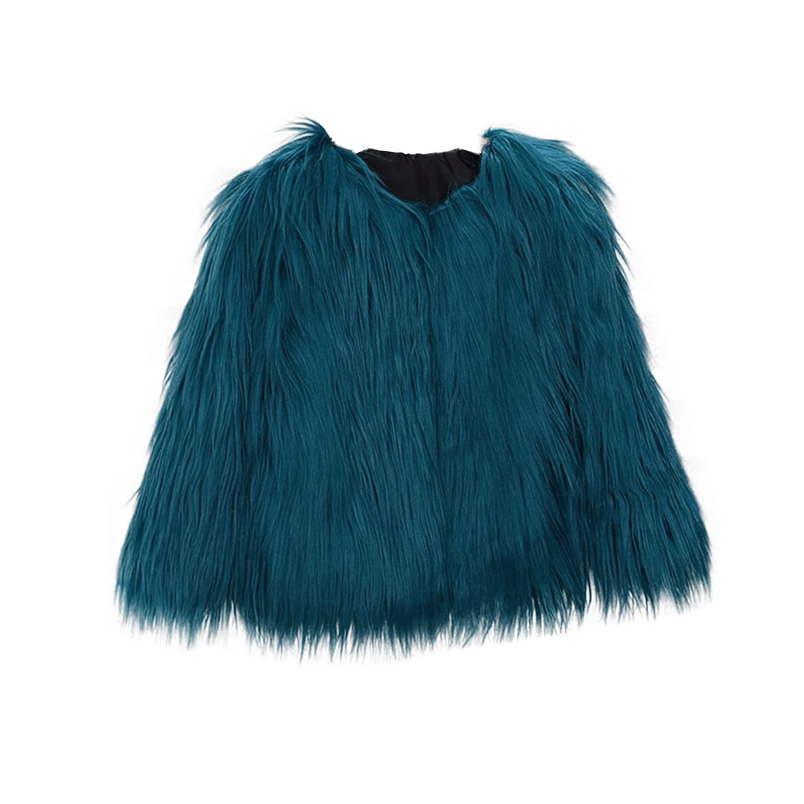 Toddler Girls Winter Fleece Coat - Warm Faux-Fur Jacket with Long Sleeves, Windproof & Thickened for Baby Girls (Blue) | Perfect for Outdoor Play, School & Winter Adventures