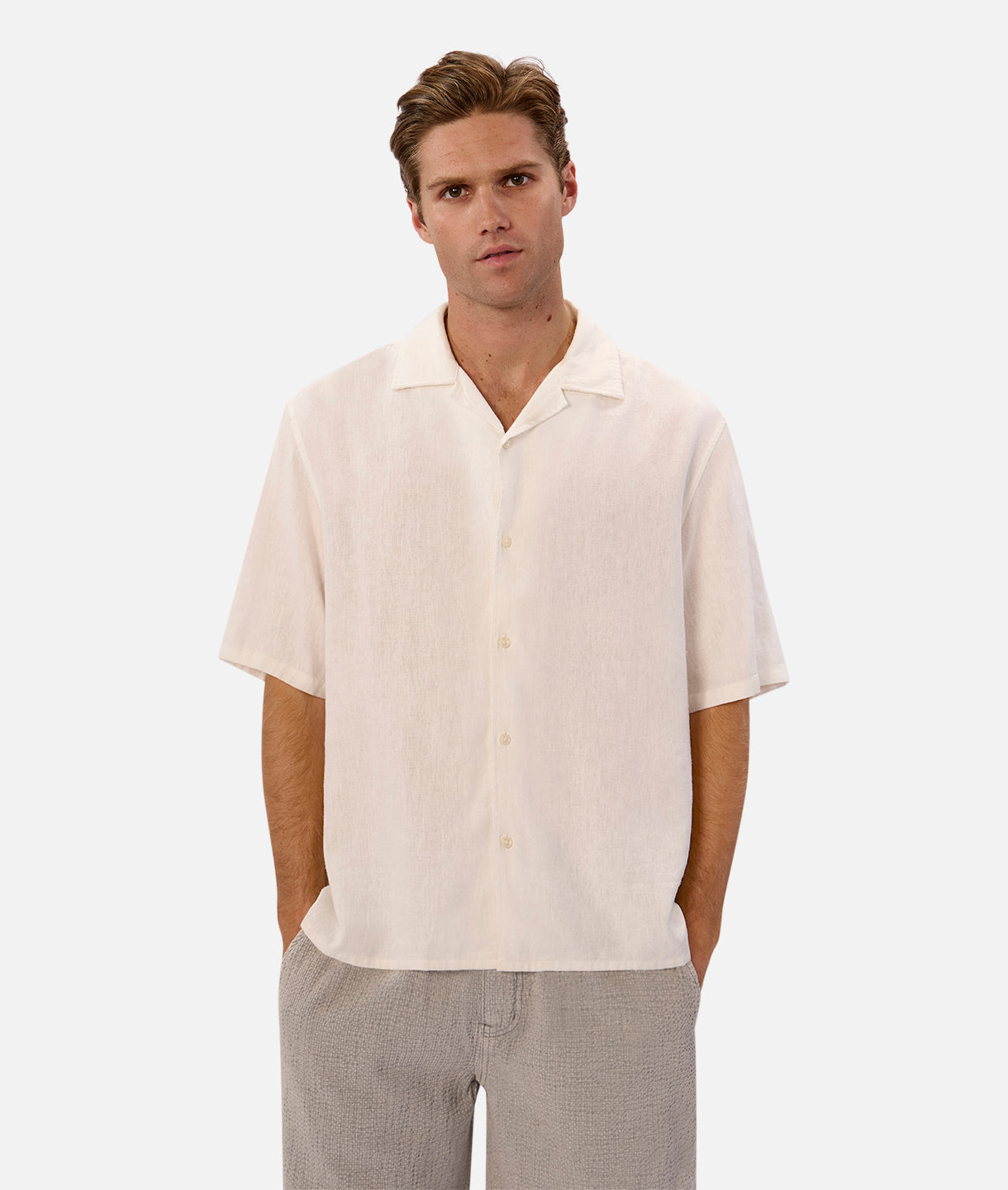 Havana Short Sleeve Shirt for Men - Classic White Casual Button Down Shirt | Perfect for Summer Outfits, Beach Vacations & Casual Wear