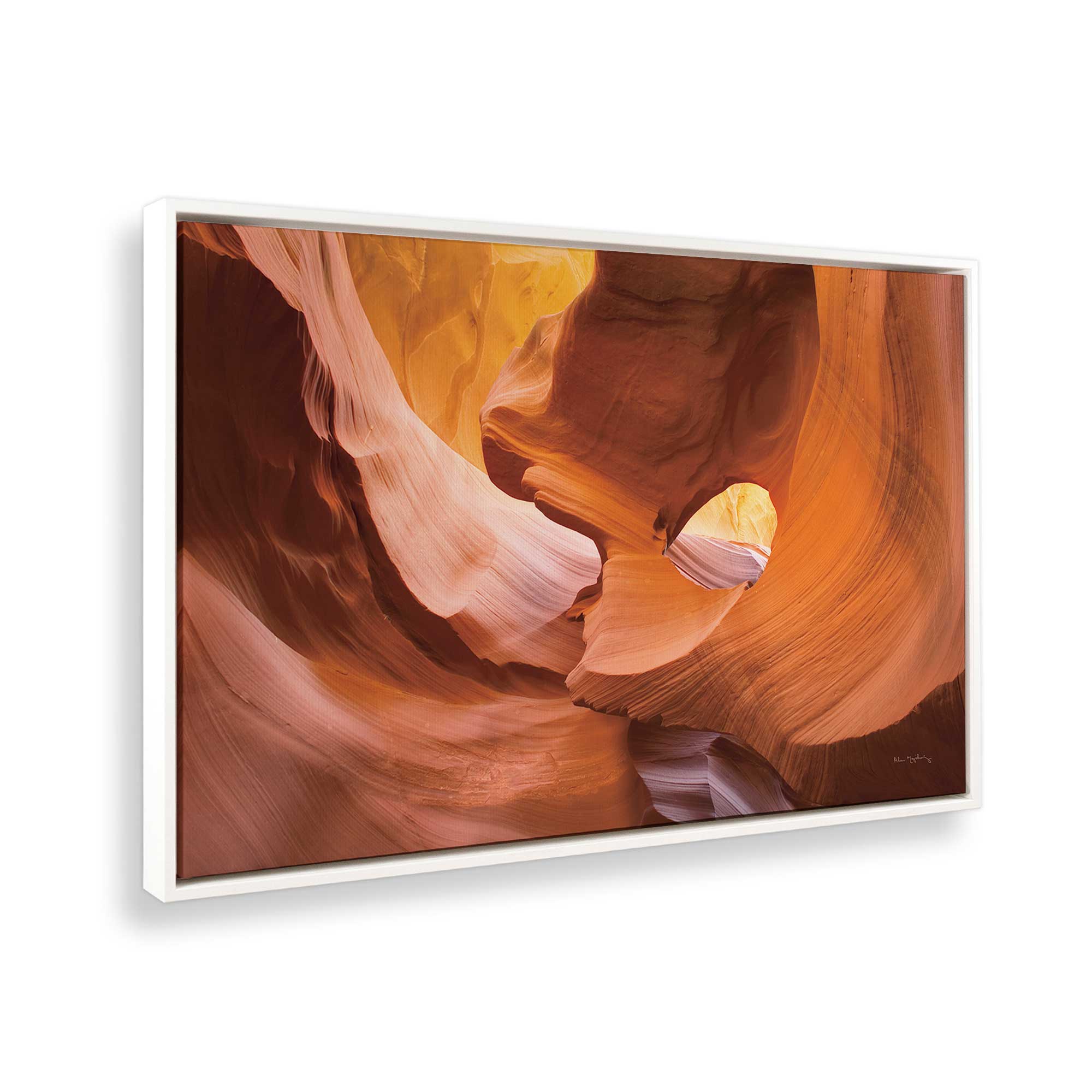 Sandstone Light Print Canvas Wall Art - Handmade Landscape Painting for Living Room, Bedroom & Office Decor