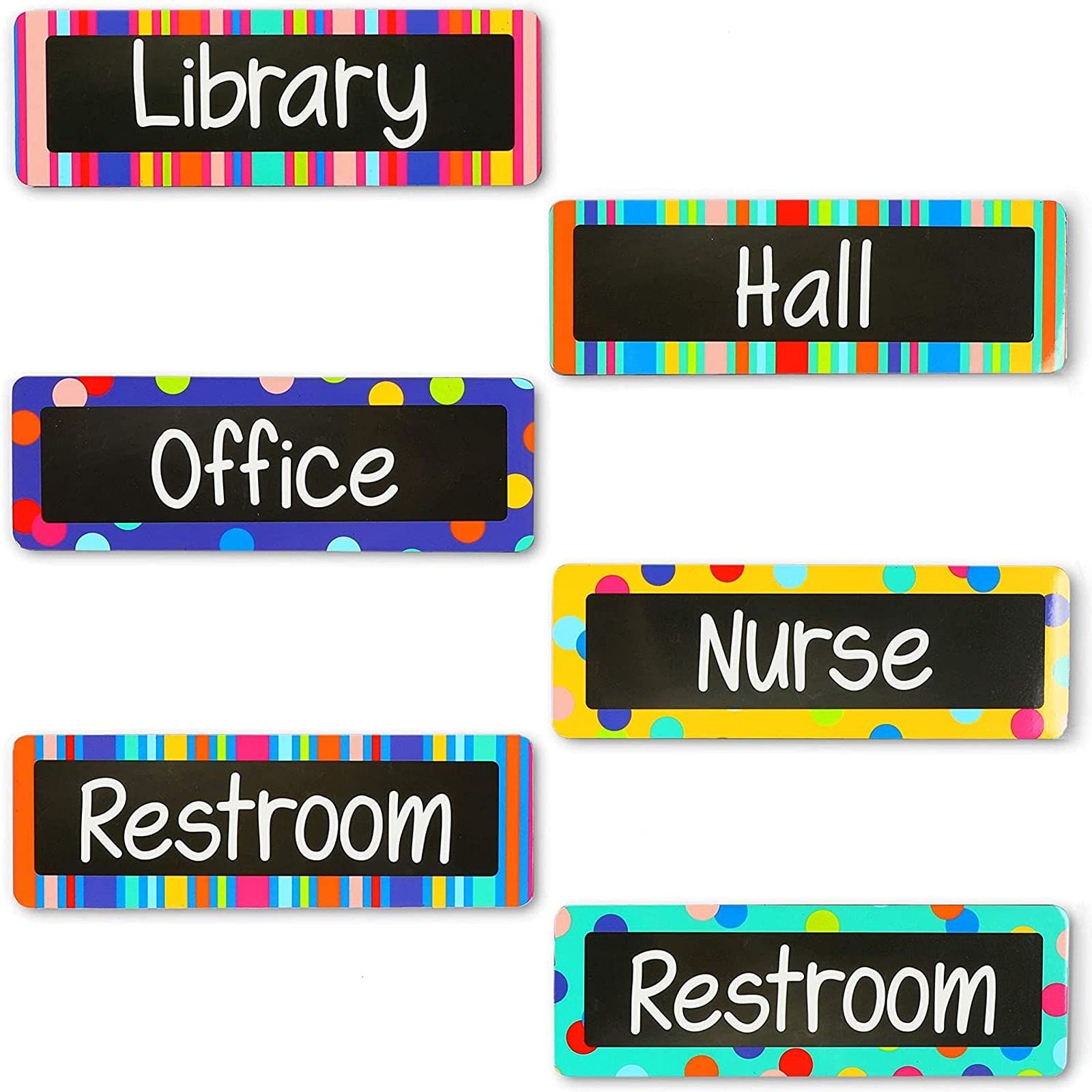 Magnetic Hall Pass for Whiteboard - 6 Pack Teacher Supplies for Classroom Organization | Perfect for Elementary, Middle & High School Classrooms