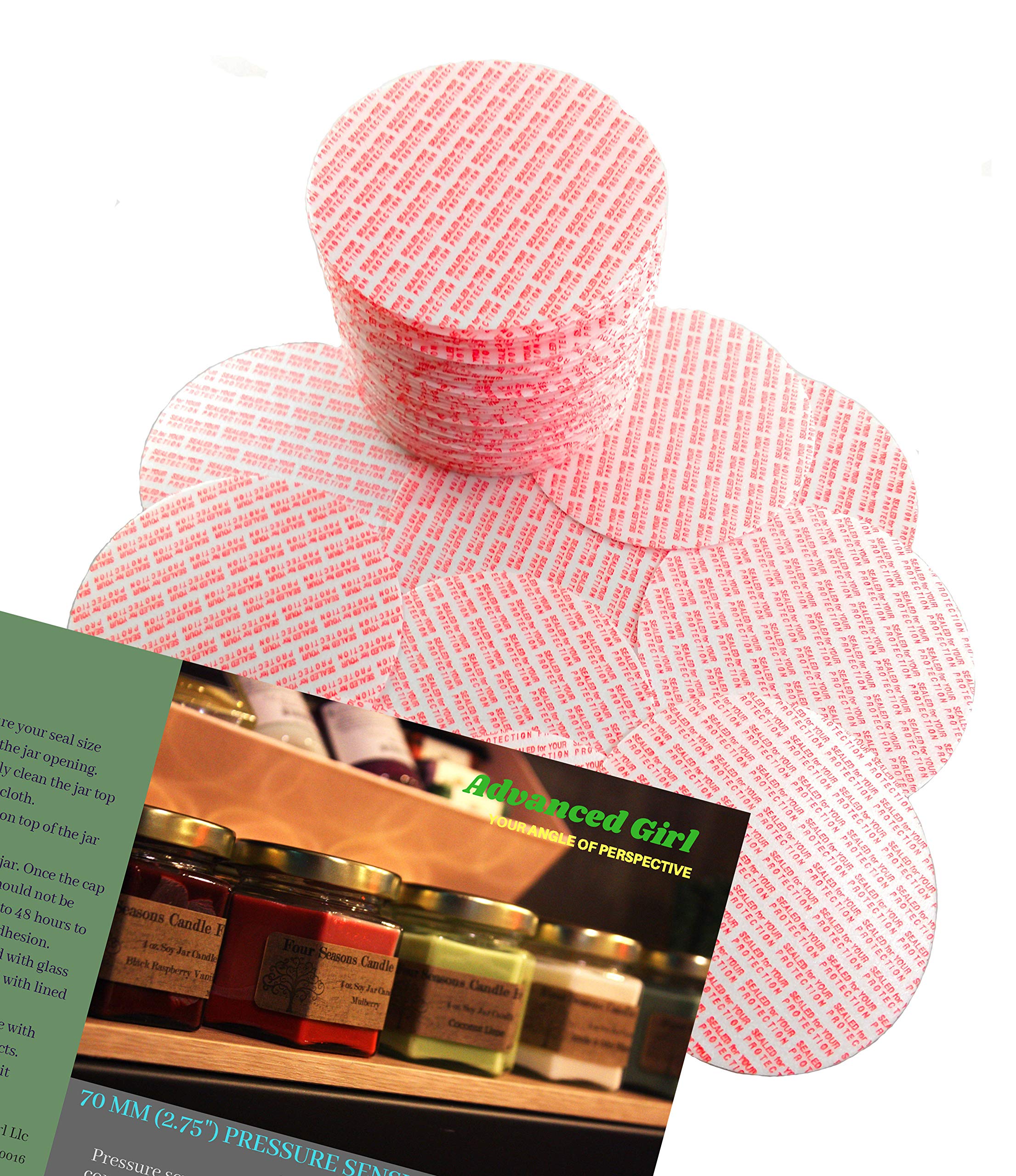 Pressure Sensitive Torque Activated Cap Liners - 70mm (2.75