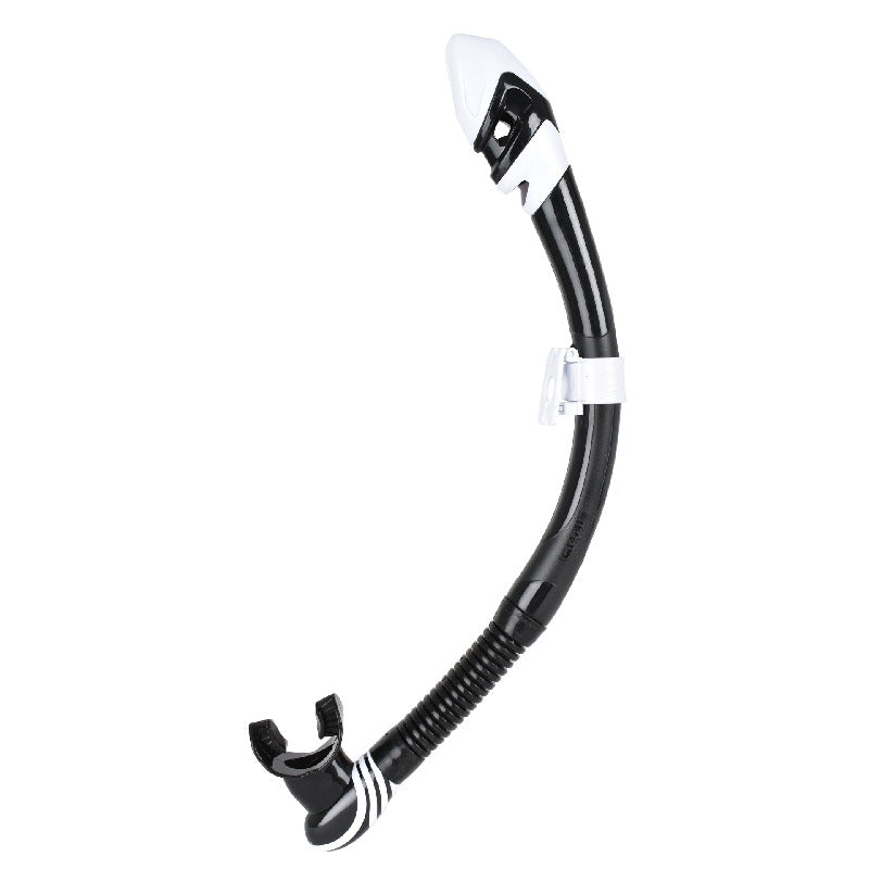 Seac Vortex Dry Snorkel BL Black/White - High Performance Snorkeling Gear for Ocean Adventures & Scuba Diving