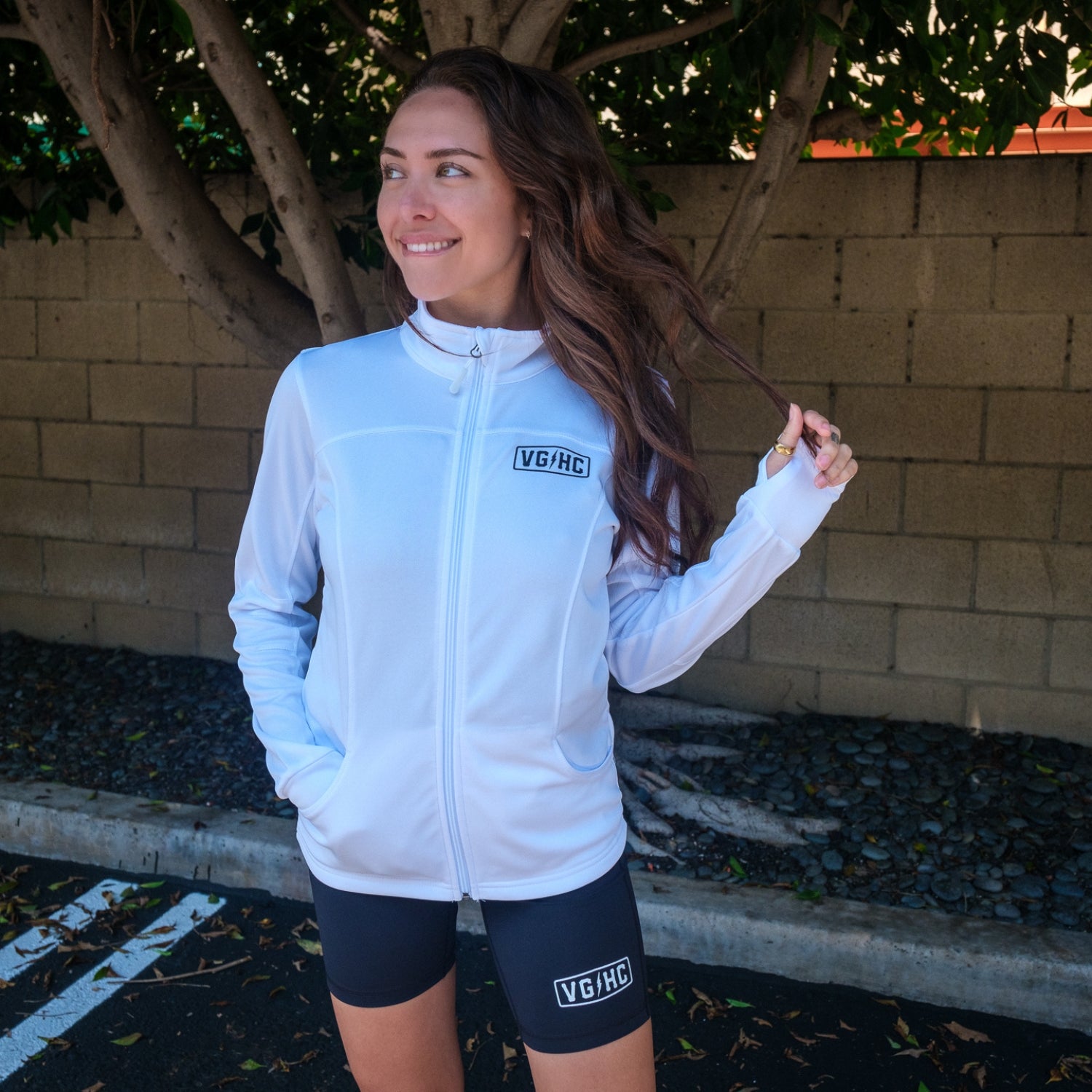 Stealth Women's Poly Tech Jacket - Lightweight Waterproof Windbreaker for Hiking, Running & Outdoor Activities
