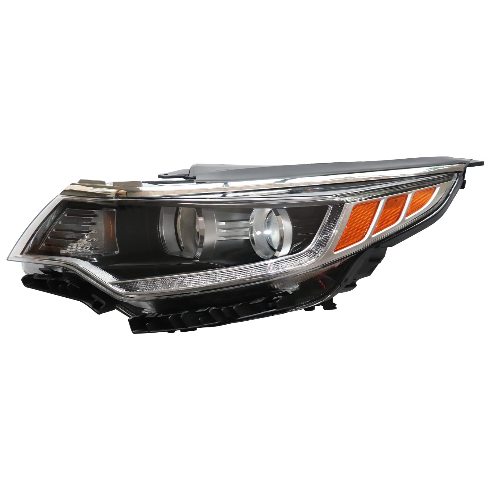 2016-2018 Kia Optima EX LX S SXL SX Premium LED DRL Halogen Headlights - Driver Side Left Headlamp (US Stock) - Perfect Replacement for Night Driving & Enhanced Visibility
