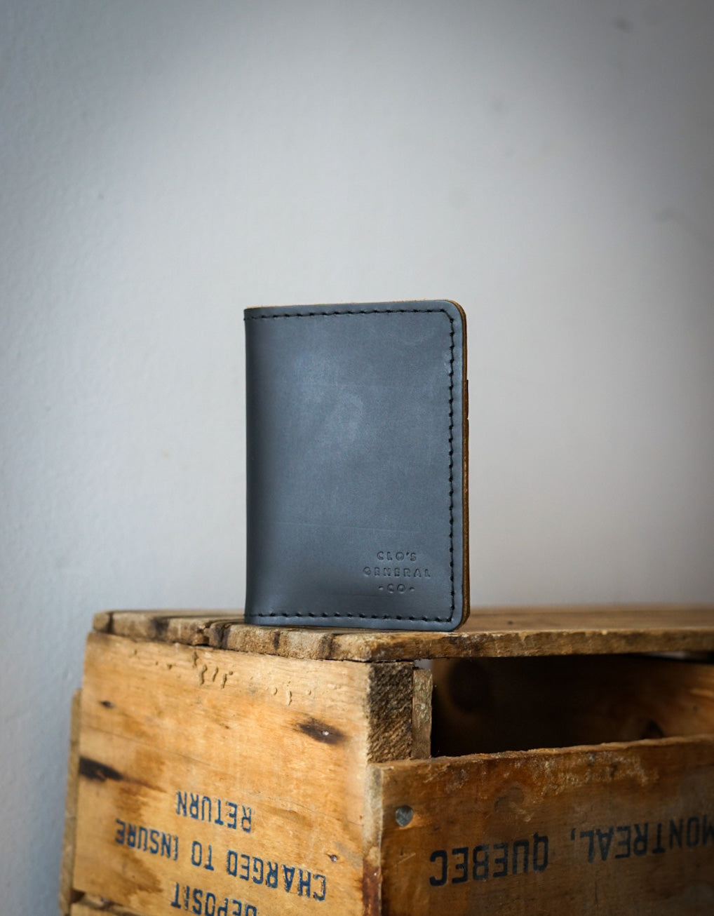Mini Trucker Wallet - Slim RFID Blocking Matte Black Leather Wallet for Men - Perfect for Travel, Business & Everyday Carry