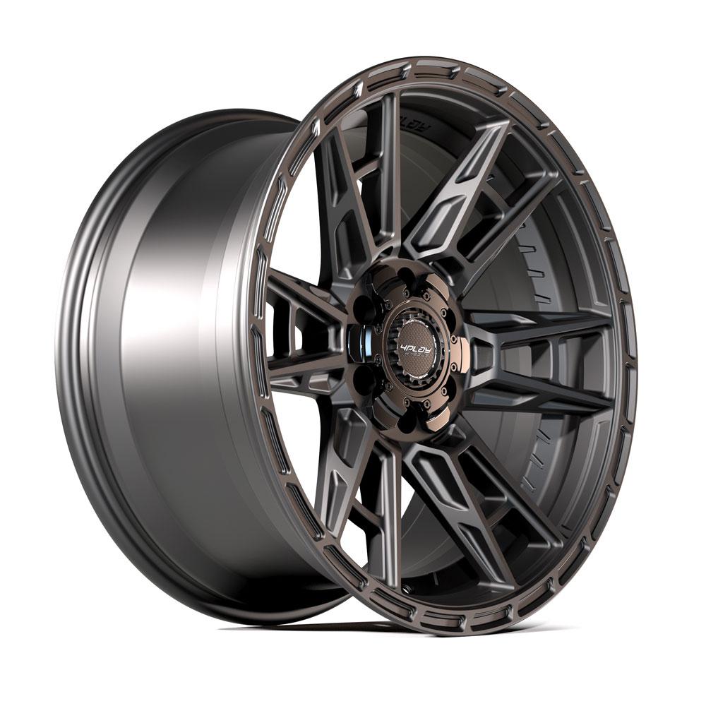 4Play Sport 2.0 4PS20 Matte Black 18x9.0 +18 Offset 6x139.7/6x135mm 106.1mm CB Wheels - Perfect for Off-Road Trucks, Jeeps & SUVs
