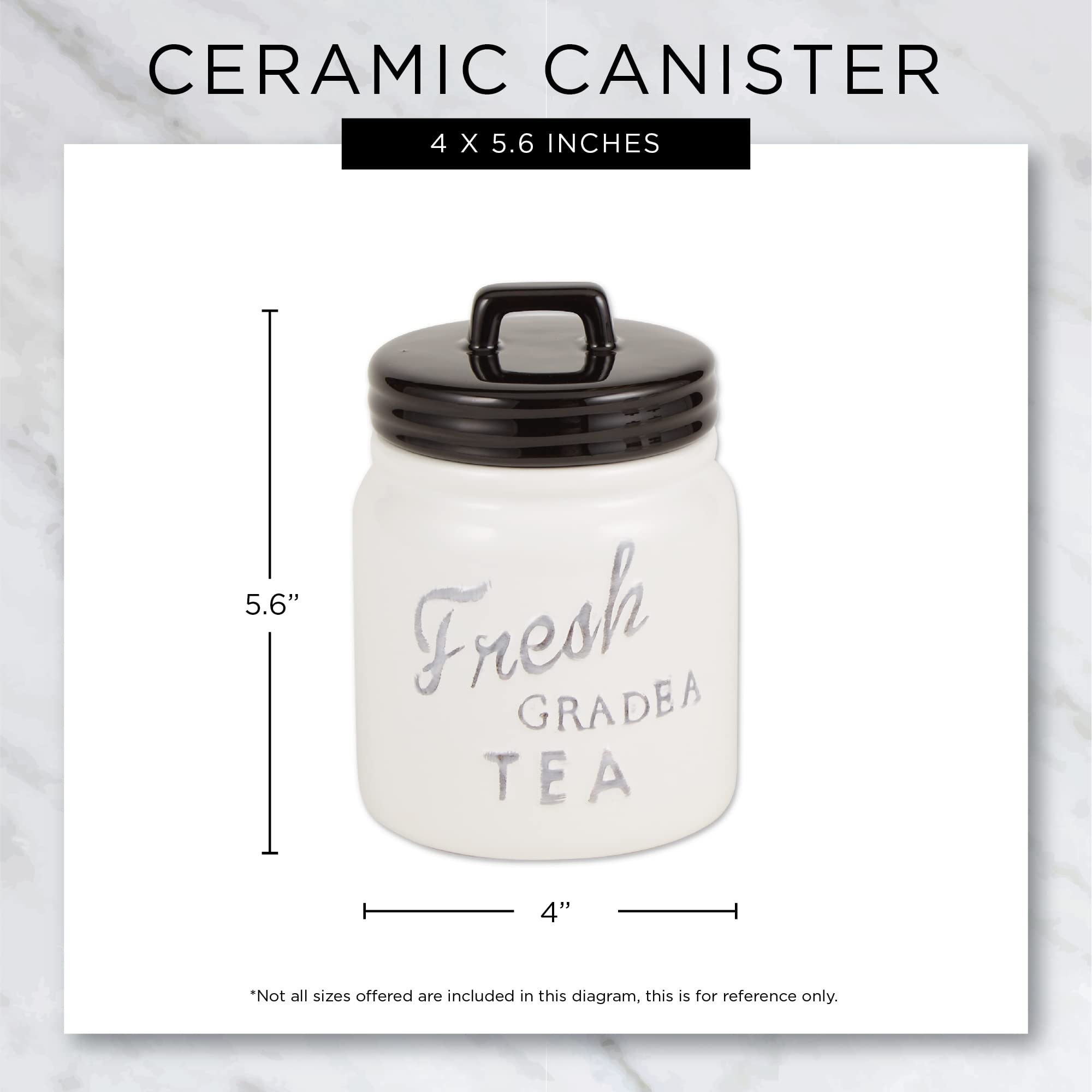 DII Ceramic Cookie Jar with Lid - Airtight Blue Kitchen Storage Container for Cookies, Snacks & Dry Food - Perfect for Pantry, Countertop & Home Decor