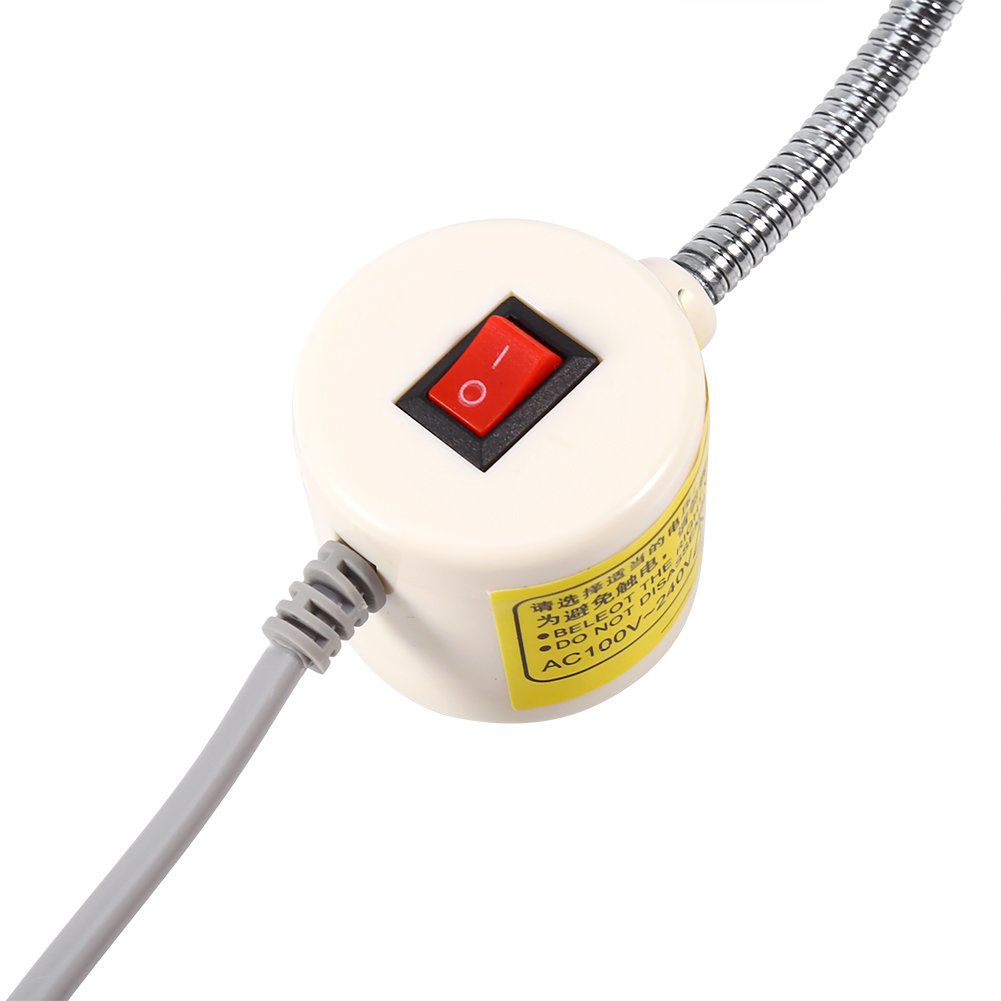 EVTSCAN 30 LED Magnetic Base Sewing Machine Light - AC 110V-240V Adjustable Work Light for Crafting, Quilting & DIY Projects - Bright Illumination for Sewing, Embroidery & Detailed Handwork