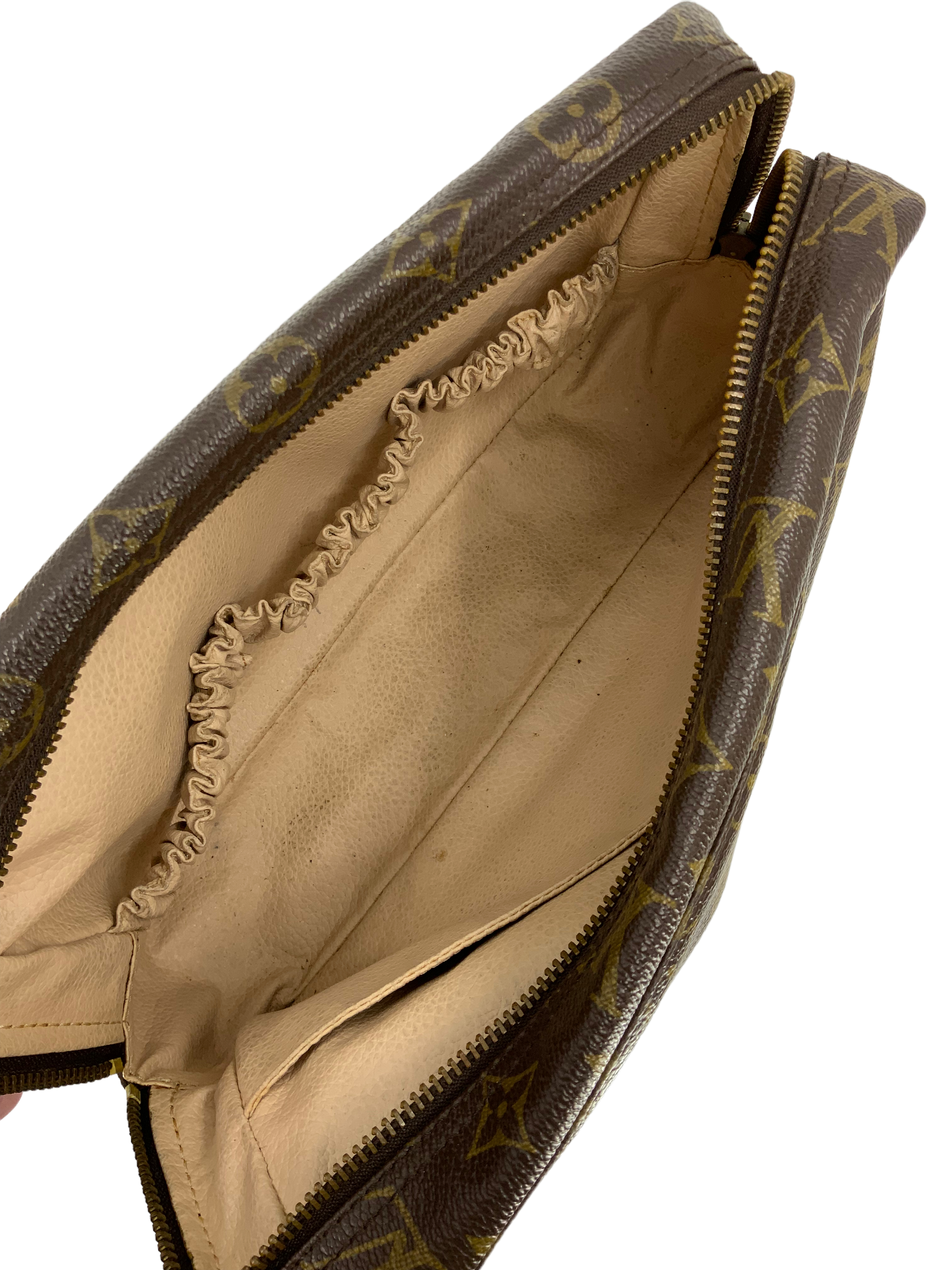 Authentic Louis Vuitton Vintage Monogram Canvas Trousse Toilette 28 Cosmetic Bag Pouch - Luxury Travel & Everyday Makeup Organizer for Women