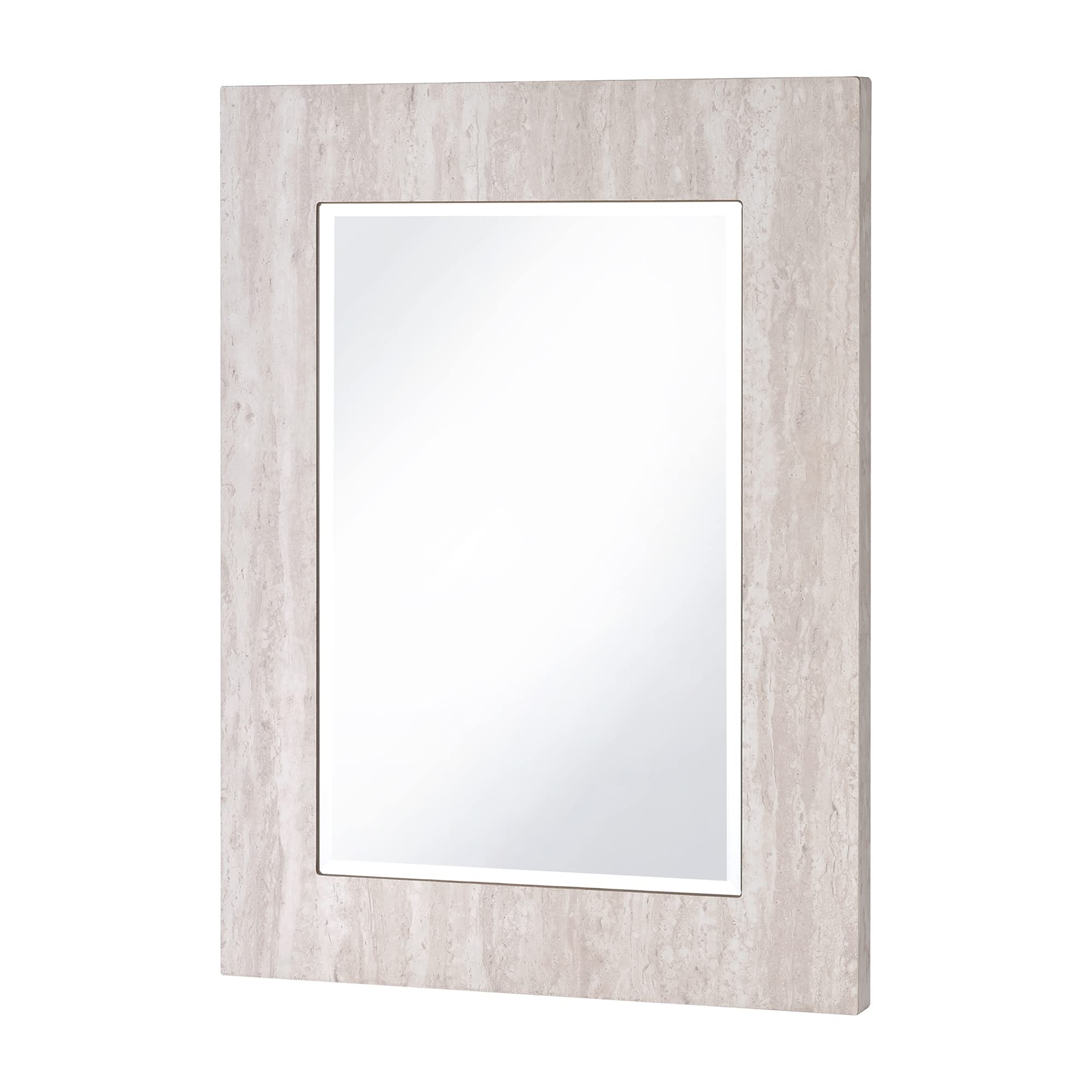 Vintage Wood Framed Wall Mirror - Classic White Full Length Mirror for Bathroom, Bedroom & Living Room Decor - Perfect for Vanity, Entryway and Home Staging