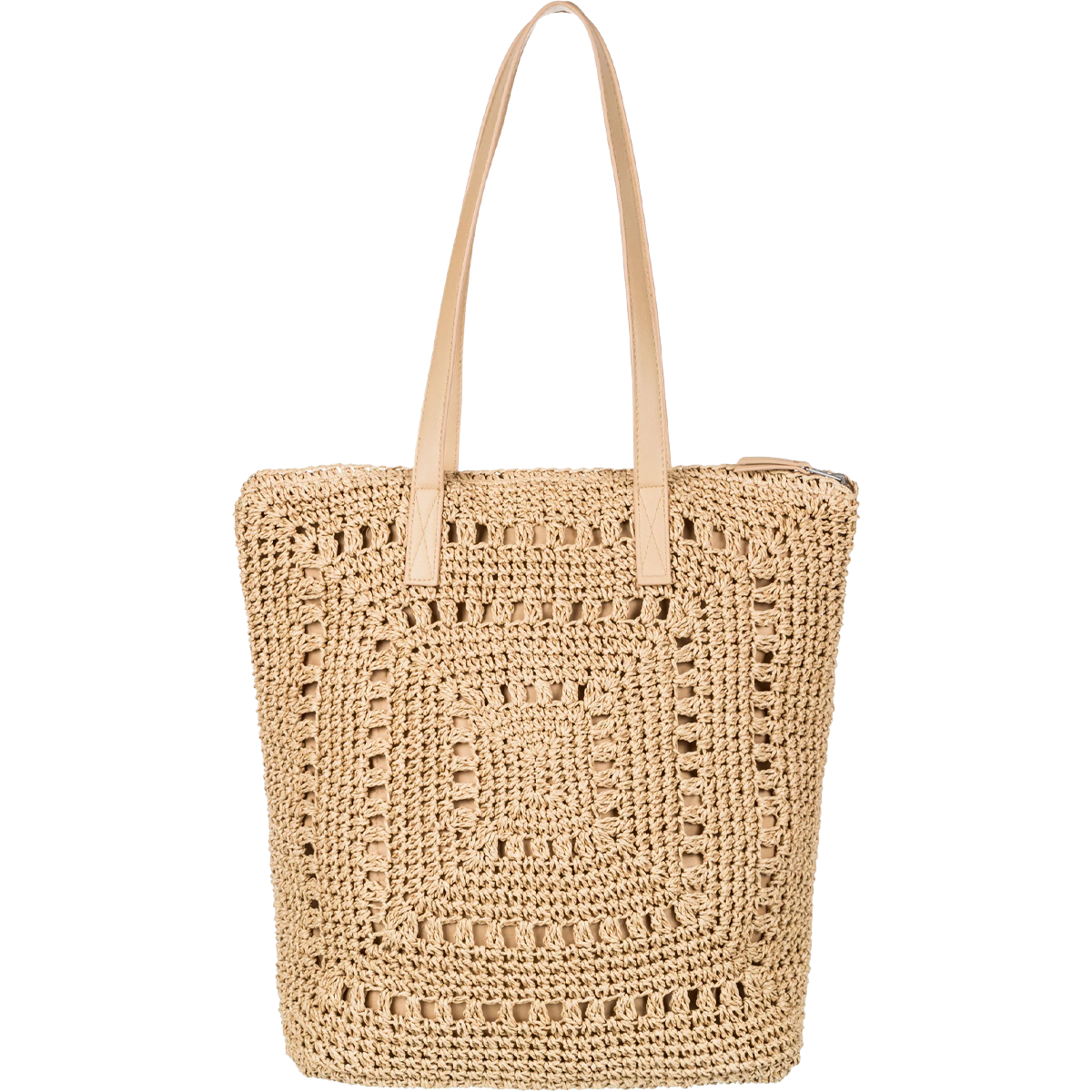 Eco-Friendly Coconut Fiber Straw Tote Bag - Reusable Beach Bag for Shopping, Groceries & Picnics | Sustainable & Stylish Carryall for Women & Men