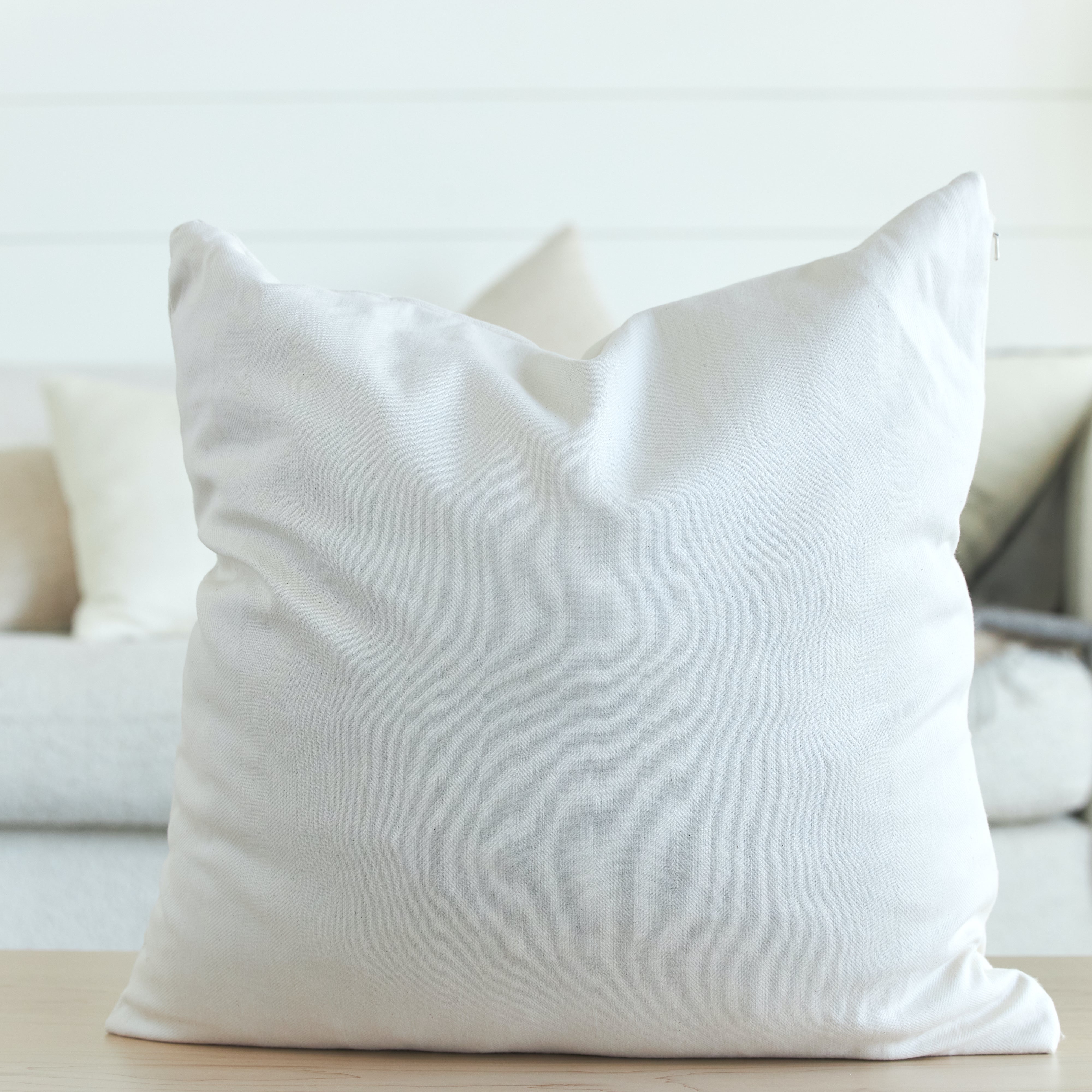 Organic Cotton Throw Pillow Insert - Soft & Hypoallergenic Cushion for Sofa, Bed, Chair - Perfect for Home Decor, Living Room, Bedroom, Nursery