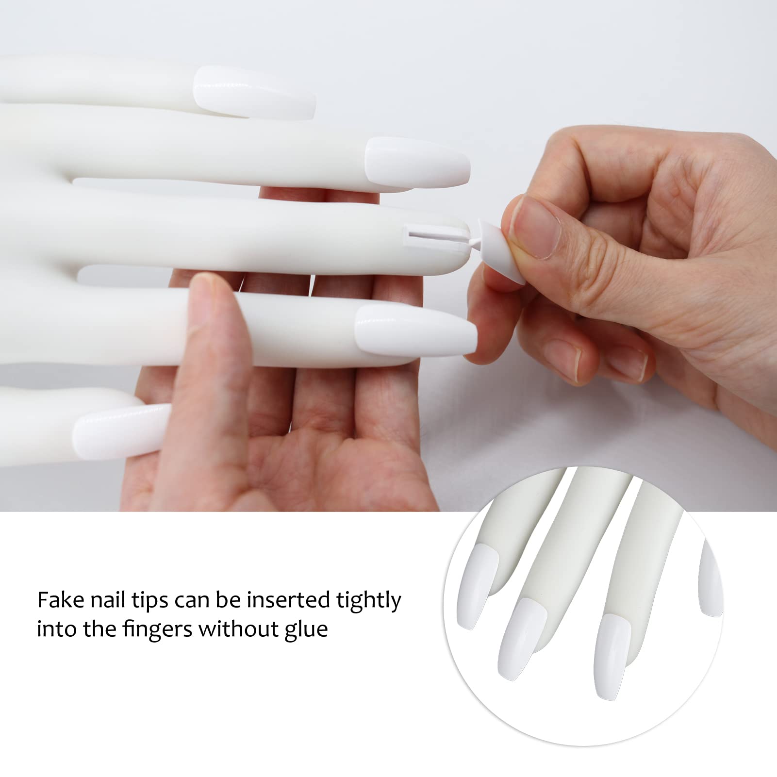 Professional Nail Practice Mannequin Hand with Bendable Joints - Reusable Nail Art Training Hand for Salon & Home Practice - Perfect for Nail Technicians, Students & DIY Enthusiasts