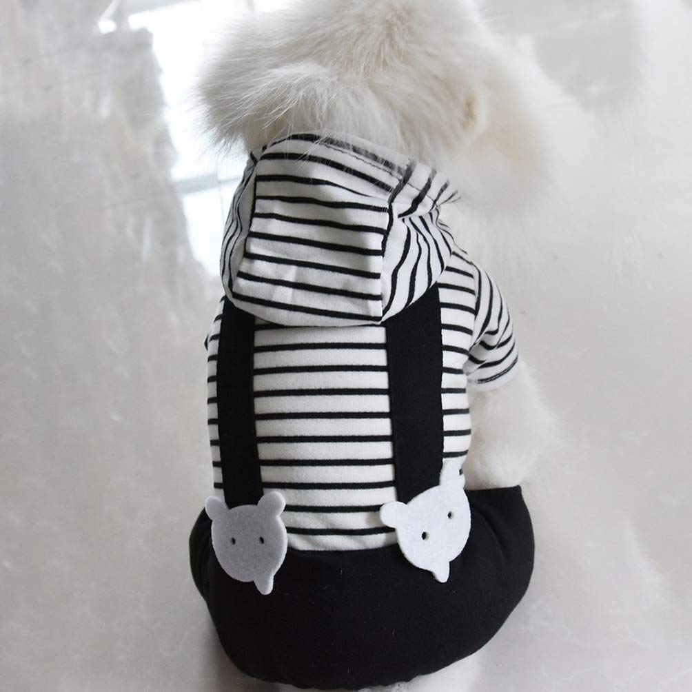 Balacoo 1pc Dog Costume - Pet Clothes with Suspenders & Pants for Small & Medium Dogs - Cute Party Outfit for Halloween, Christmas & Dress-Up Events