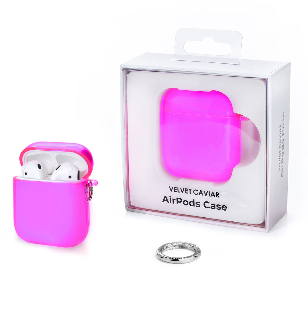 Neon Purple AirPods Pro Case with Wireless Charging - Shockproof Protective Cover for Apple AirPods 1/2/3 - Perfect for Gym, Running & Travel Accessories