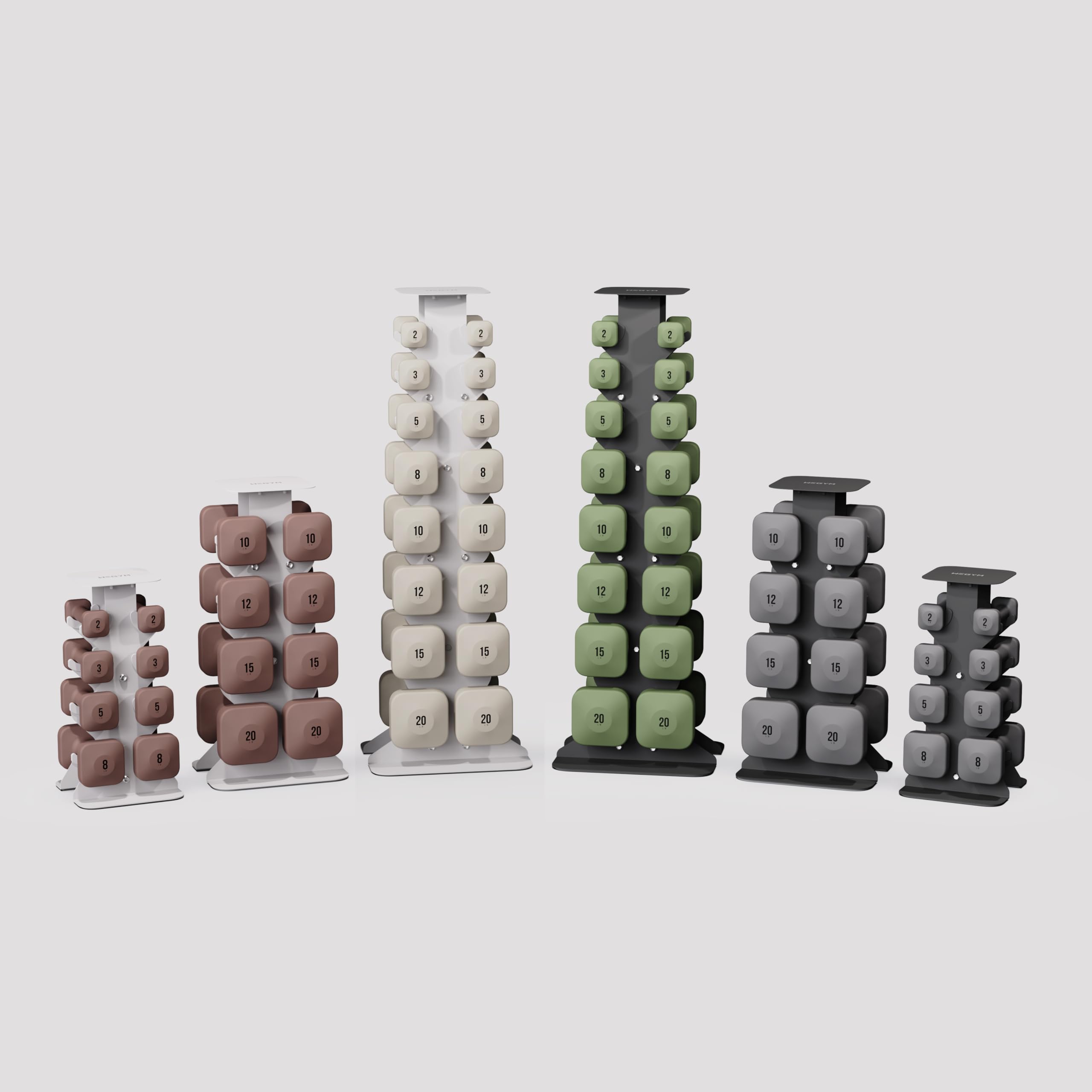 **Heavy Duty Dumbbell Rack - Space Saving Cast Iron Storage for Home Gym & Strength Training - Ideal for Workout Equipment Organization & Weight Lifting Accessories**