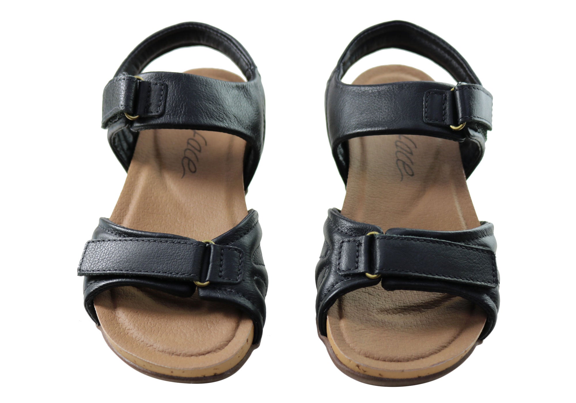 Women's Comfortable Leather Sandals with Face Anchor Design - Handmade in Brazil - Perfect for Beach Vacations, Summer Outings & Casual Wear