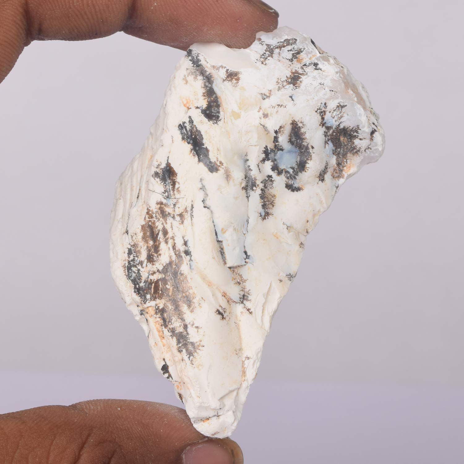 Natural White Opal Loose Gemstone - 218.00 Ct GEMHUB Opal Mineral Specimens for Jewelry Making, Collecting & Healing Crystals