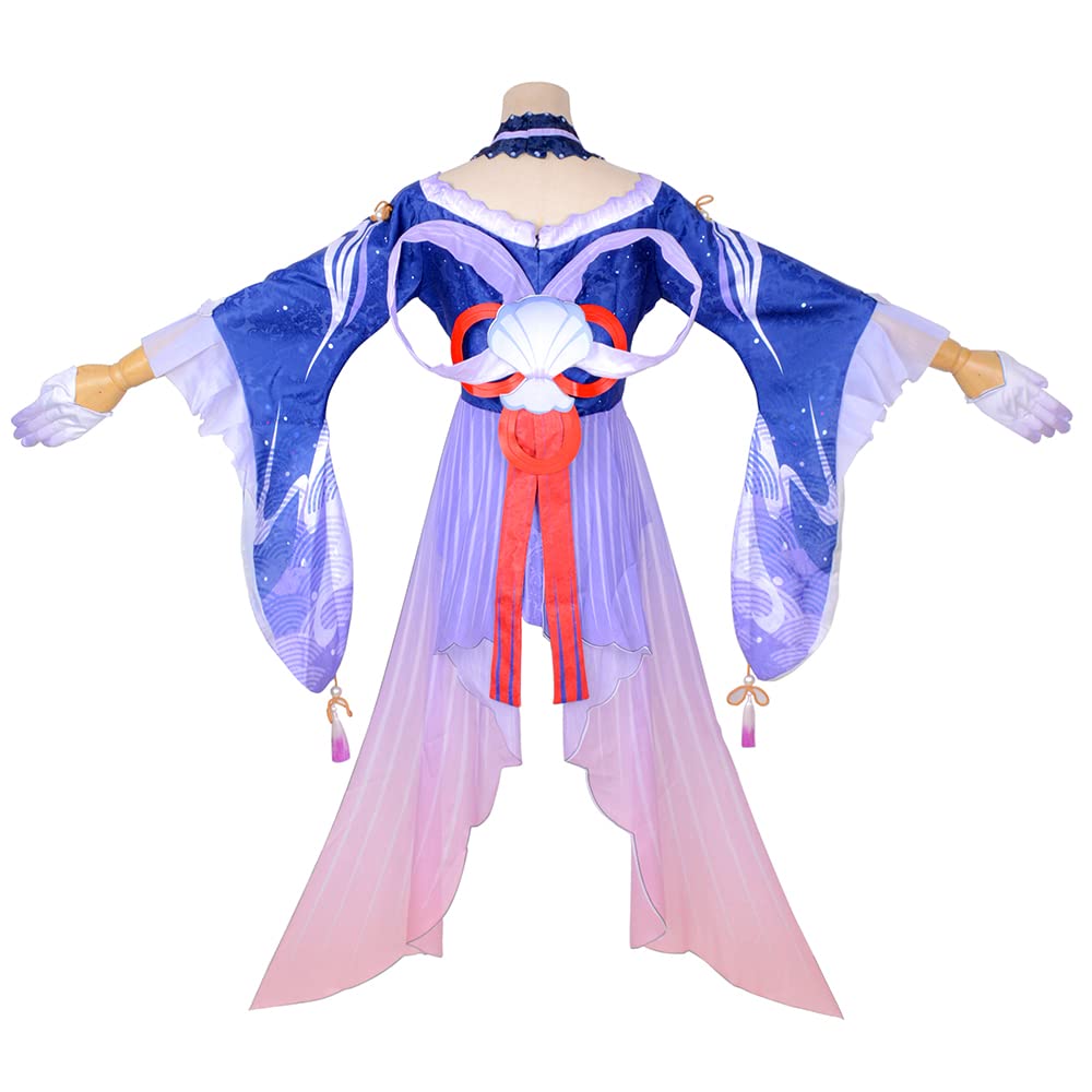 Hu Tao Klee Ganyu Kokomi Anime Cosplay Costume Set for Women - Full Outfit with Accessories | Halloween Party, Comic Con & Game Convention Cosplay