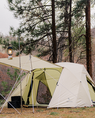 Alpha Breeze & Takibi Tarp Hexa Set - Waterproof Camping Shelter for Outdoor Adventures, Hiking, and Backpacking