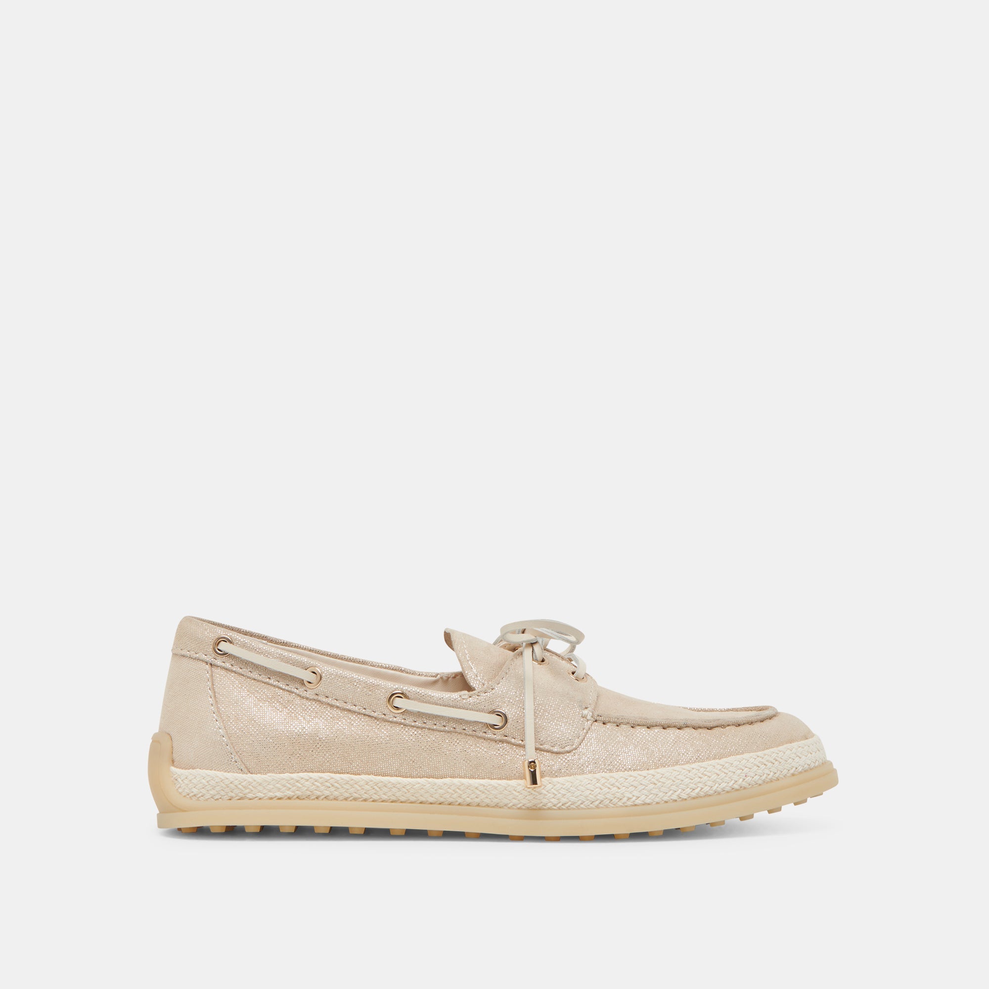 DORIS Women's Loafers in Taupe Metallic Woven Leather - Size 7.5 (V296) | Comfortable Slip-On Shoes for Office, Casual & Travel | re:vita Collection