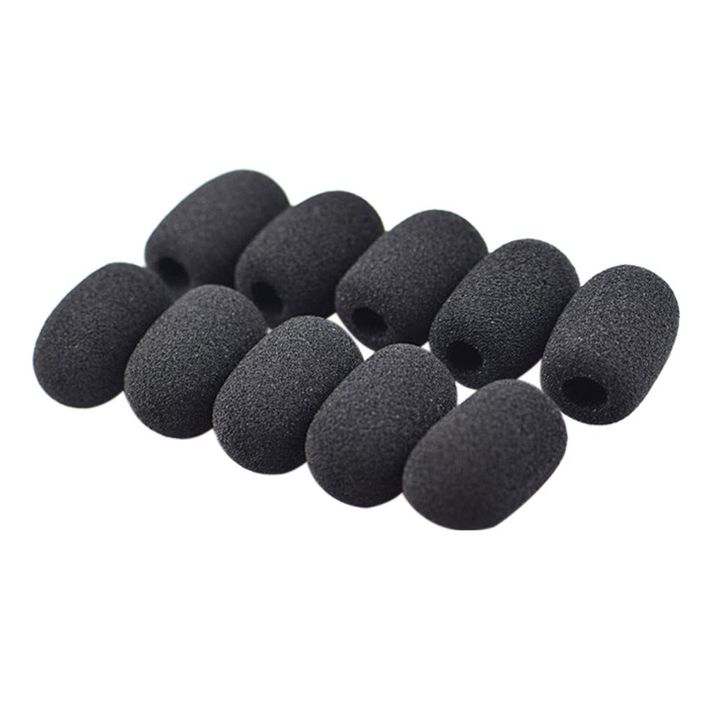 Black Windshield Foam Cover for Lapel Microphone - Noise Reduction for Musical Instruments & Toddler Toys (1-3 Years) - Compatible with Melissa and Doug - Perfect for Live Performances, Recording Studios & Kids Music Education (One Size, Black)