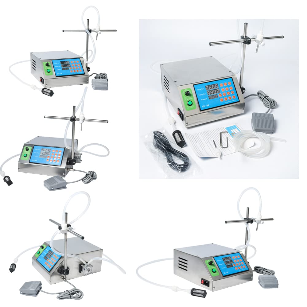 Automatic Digital Control Liquid Filling Machine - 0.5ml to 650ml Bottle Filler for Water, Beverages & Drinks (Peristaltic Pump System) | Perfect for Small Business, Homebrew & DIY Projects