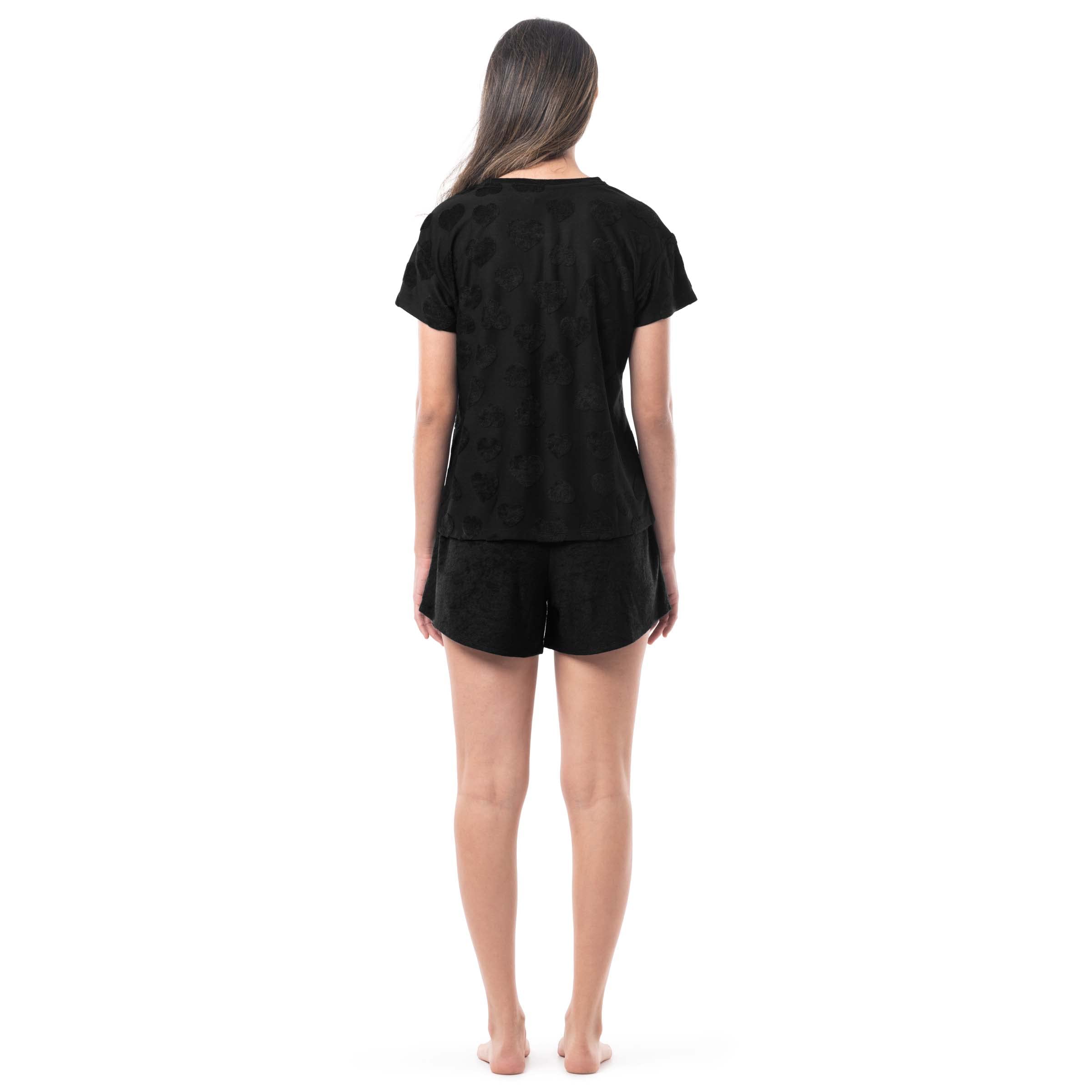 Fruit of the Loom Women's Beyondsoft Sleep Tee and Shorts Set - Ultra Soft Pajama Set for Women, Comfortable Sleepwear Lounge Outfit - Perfect for Nighttime, Relaxing at Home, and Lounging