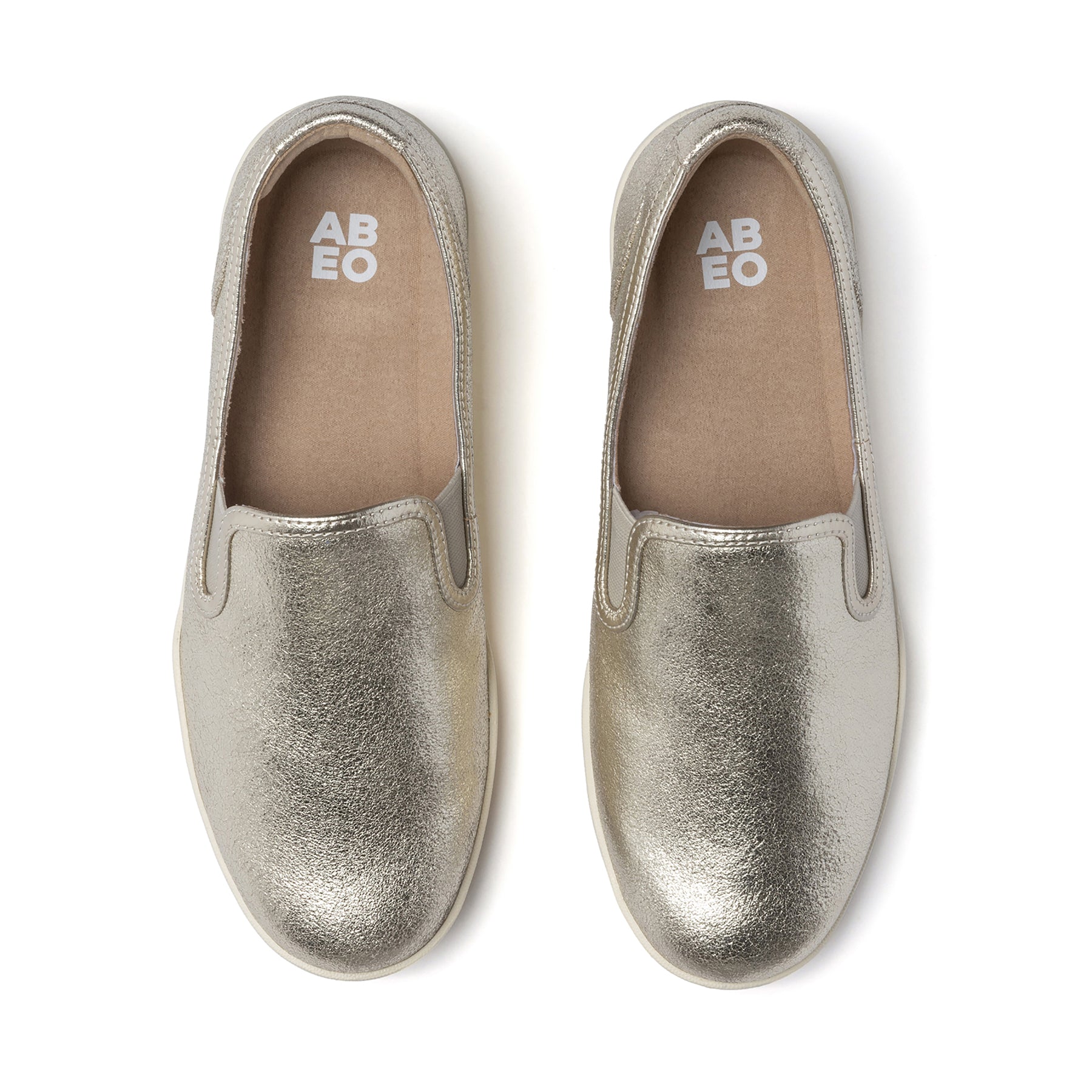 Abeo Ayla Gold Women's Comfortable Walking Shoes - Lightweight & Supportive for Travel, Work & Everyday Wear