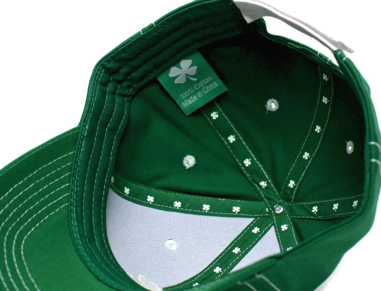 Shamrock Clover Embroidered Hat - Irish Leaf Design for St. Patrick's Day - Green Adjustable Baseball Cap | Perfect for Irish Festivals, Parades & St. Paddy's Day Celebrations